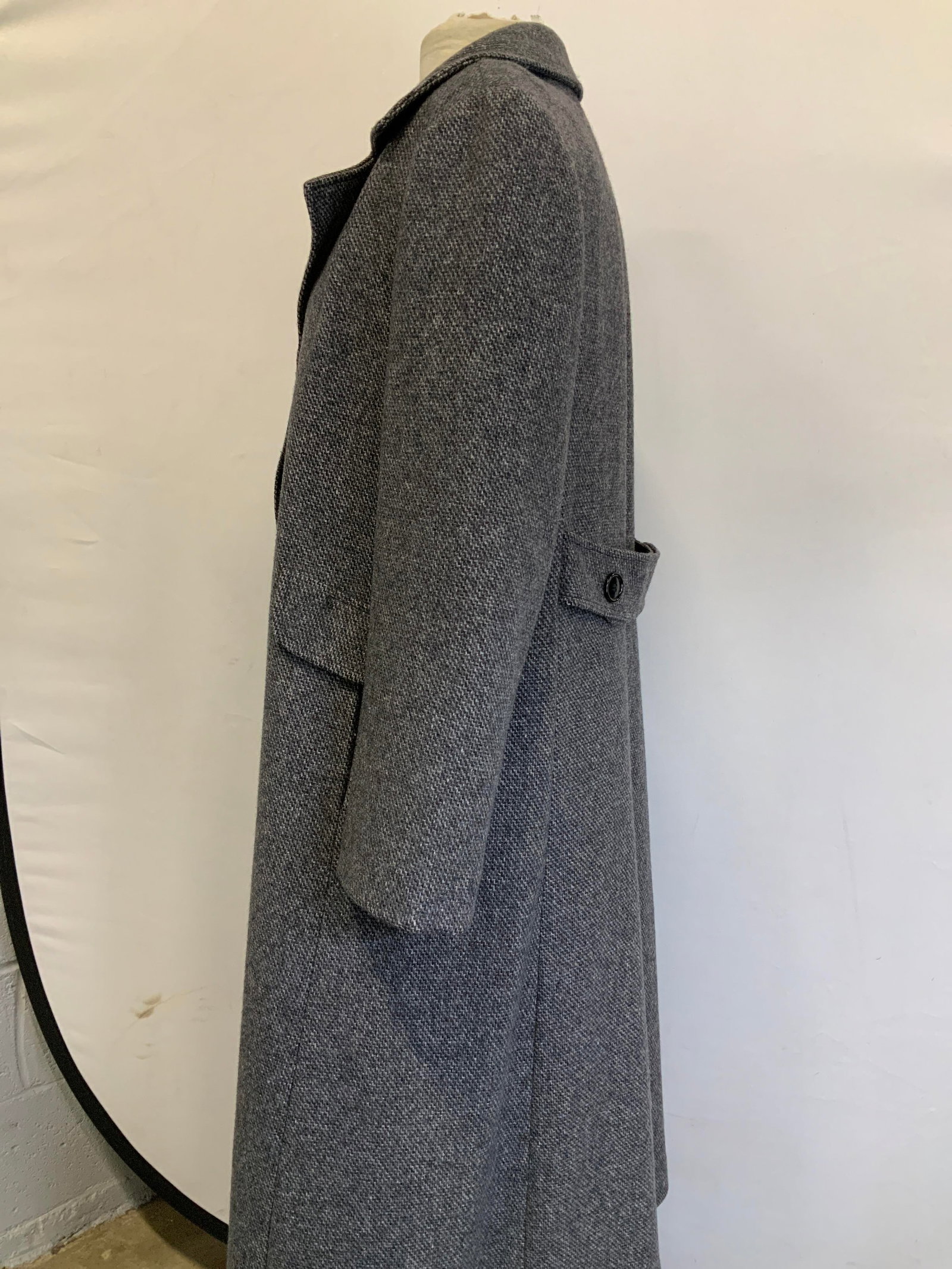 Designed By Anlette Grey Button Overcoat USA - 5