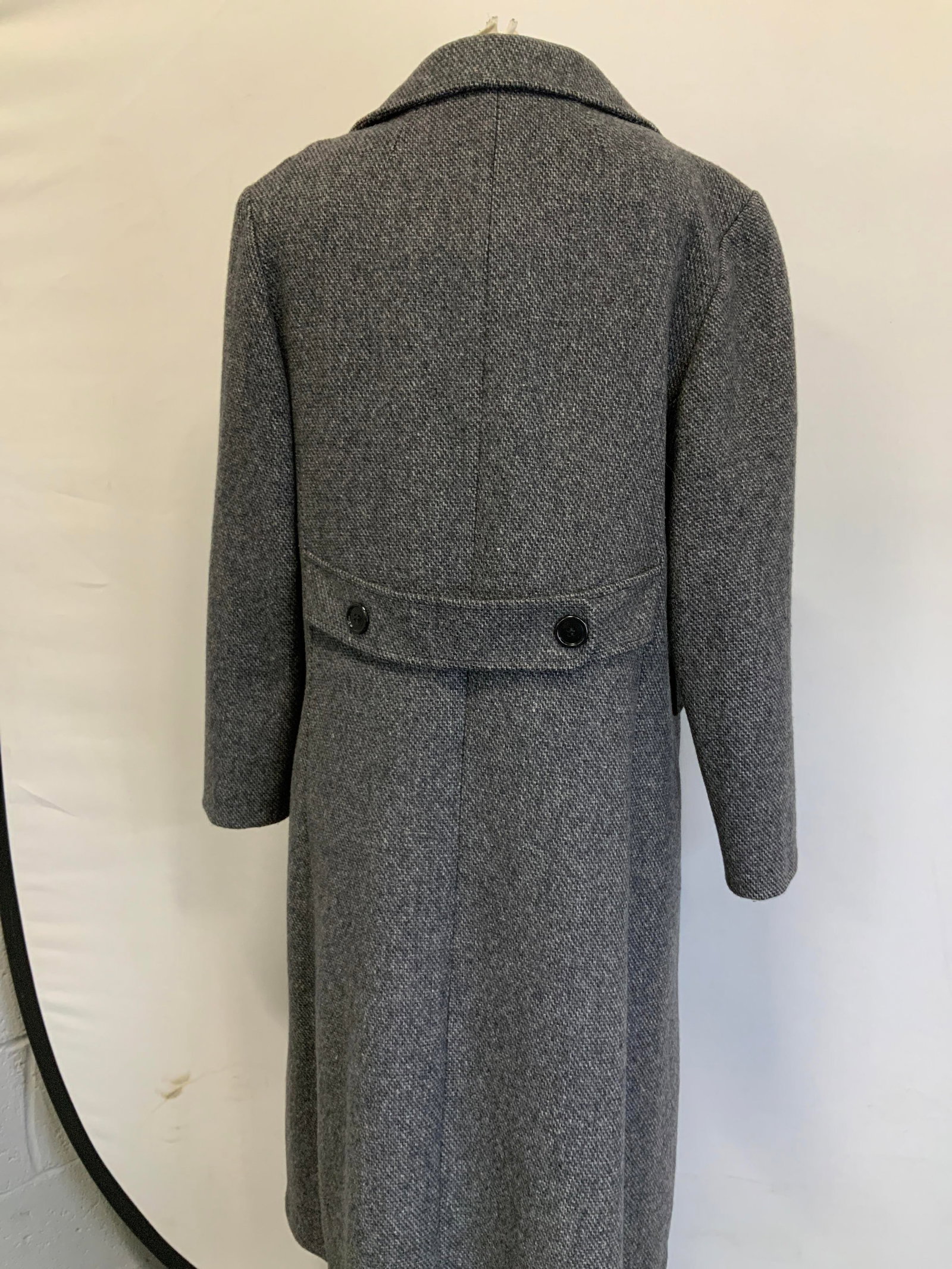 Designed By Anlette Grey Button Overcoat USA - 6