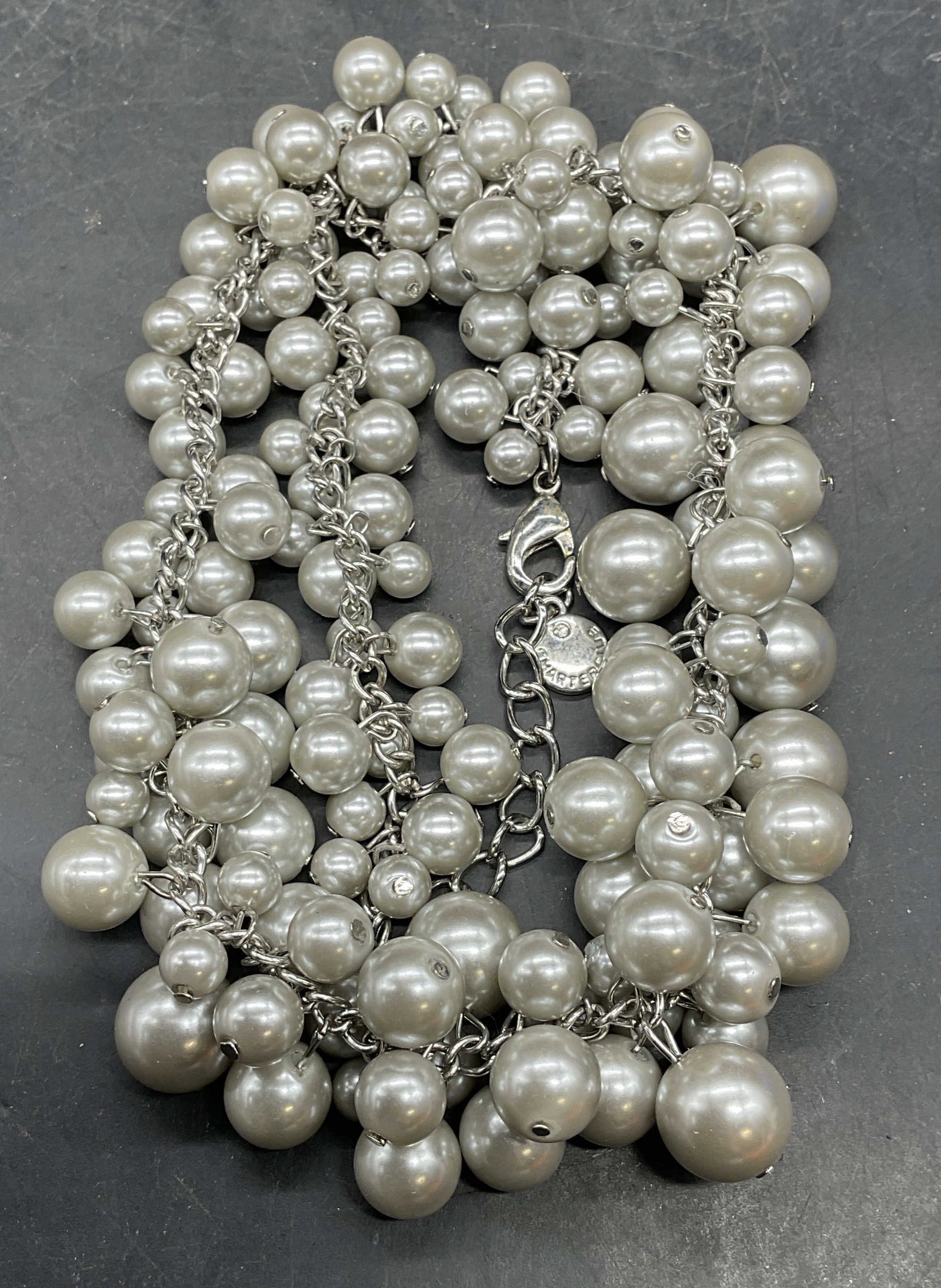 Charter Club Faux Pearl Cluster Beaded Necklace (1 of 6)