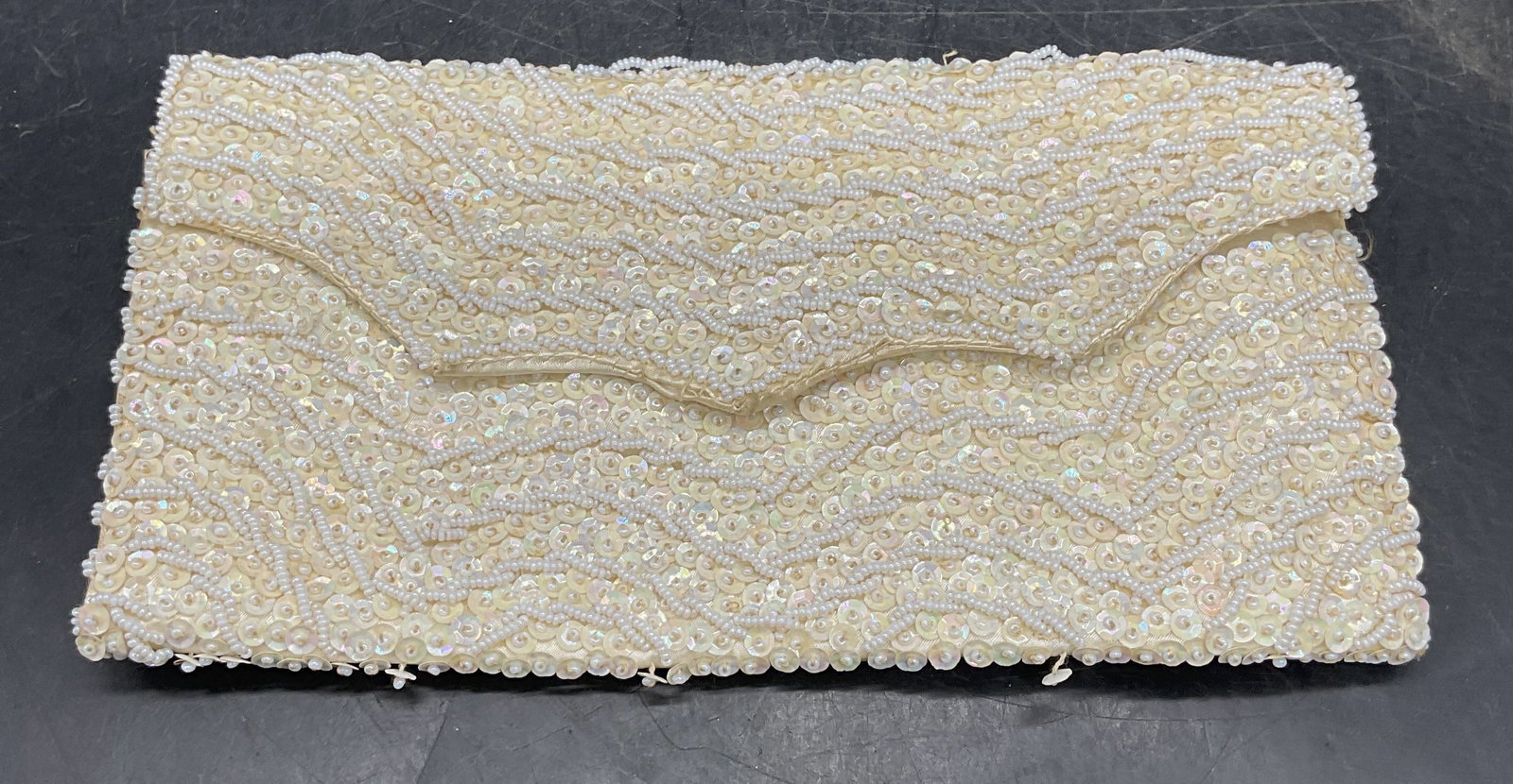 Vintage Walborg Beaded Satin Evening Bag (1 of 6)