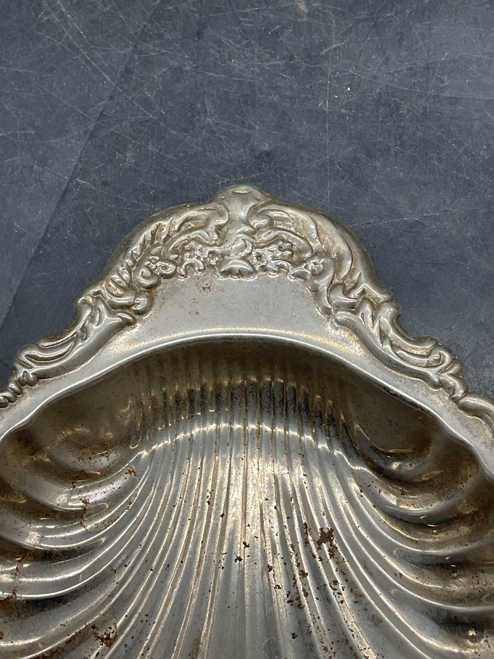 Vintage Silver Plated Clamshell Dish - 2