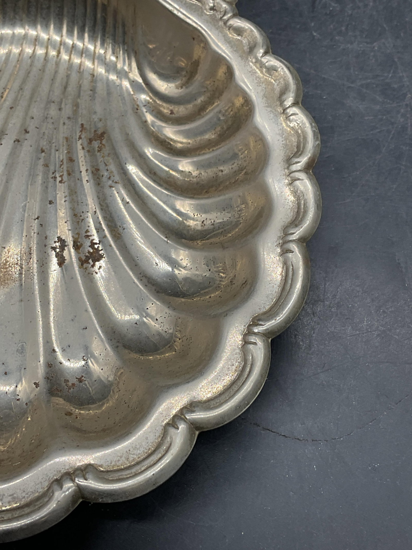 Vintage Silver Plated Clamshell Dish - 3