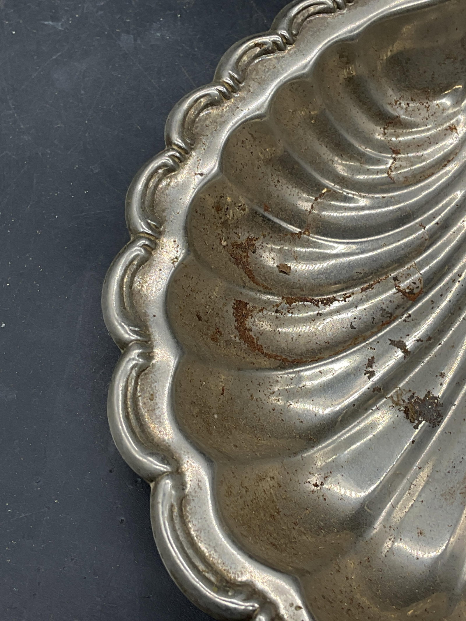 Vintage Silver Plated Clamshell Dish - 4