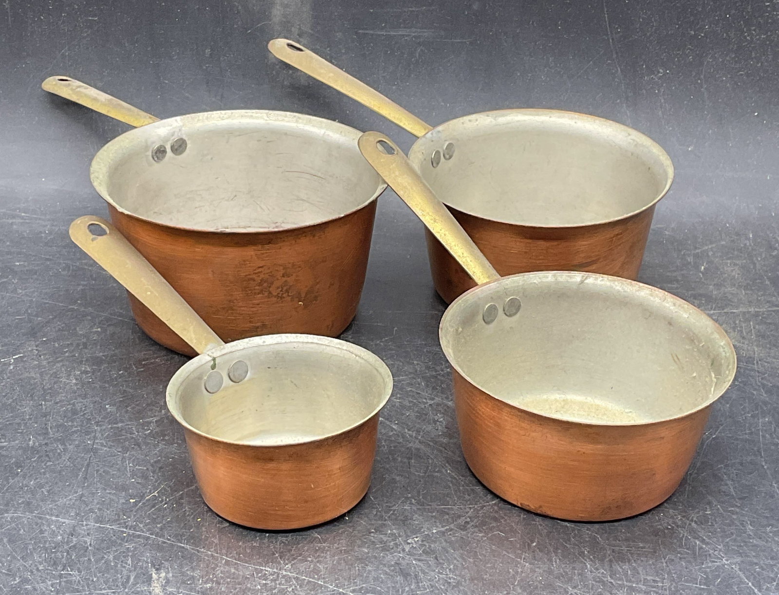 Set 4 Tagus Copper Measuring Cups 8oz-2oz (1 of 6)