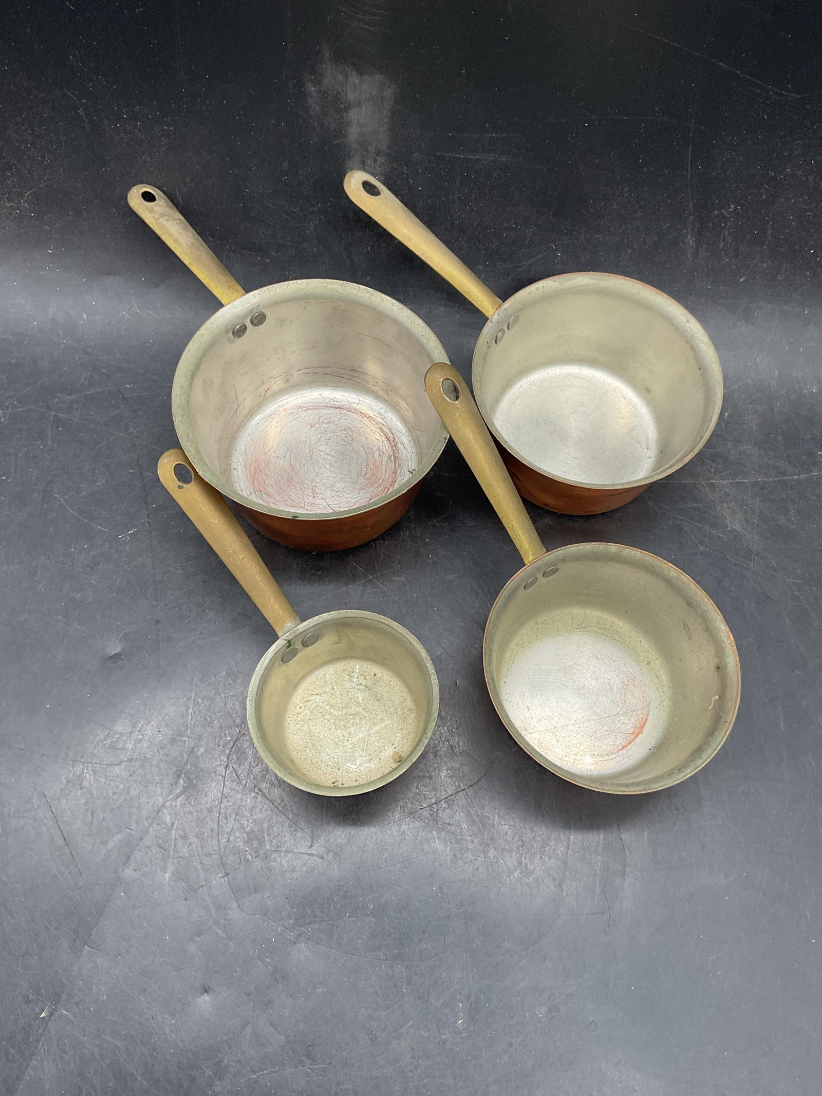Set 4 Tagus Copper Measuring Cups 8oz-2oz - 2
