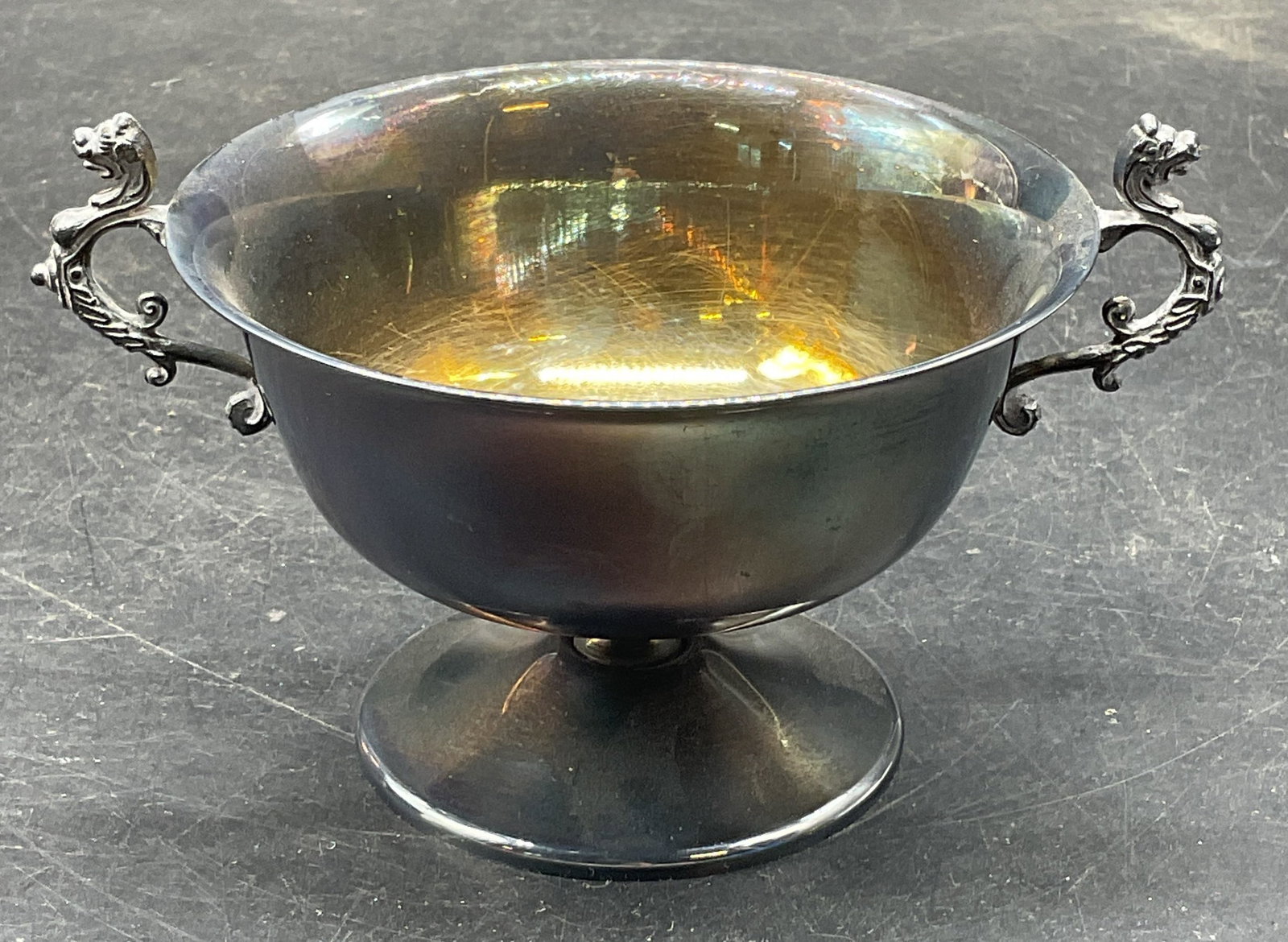 Eales Silver Plated Footed Bowl with Handles (1 of 6)