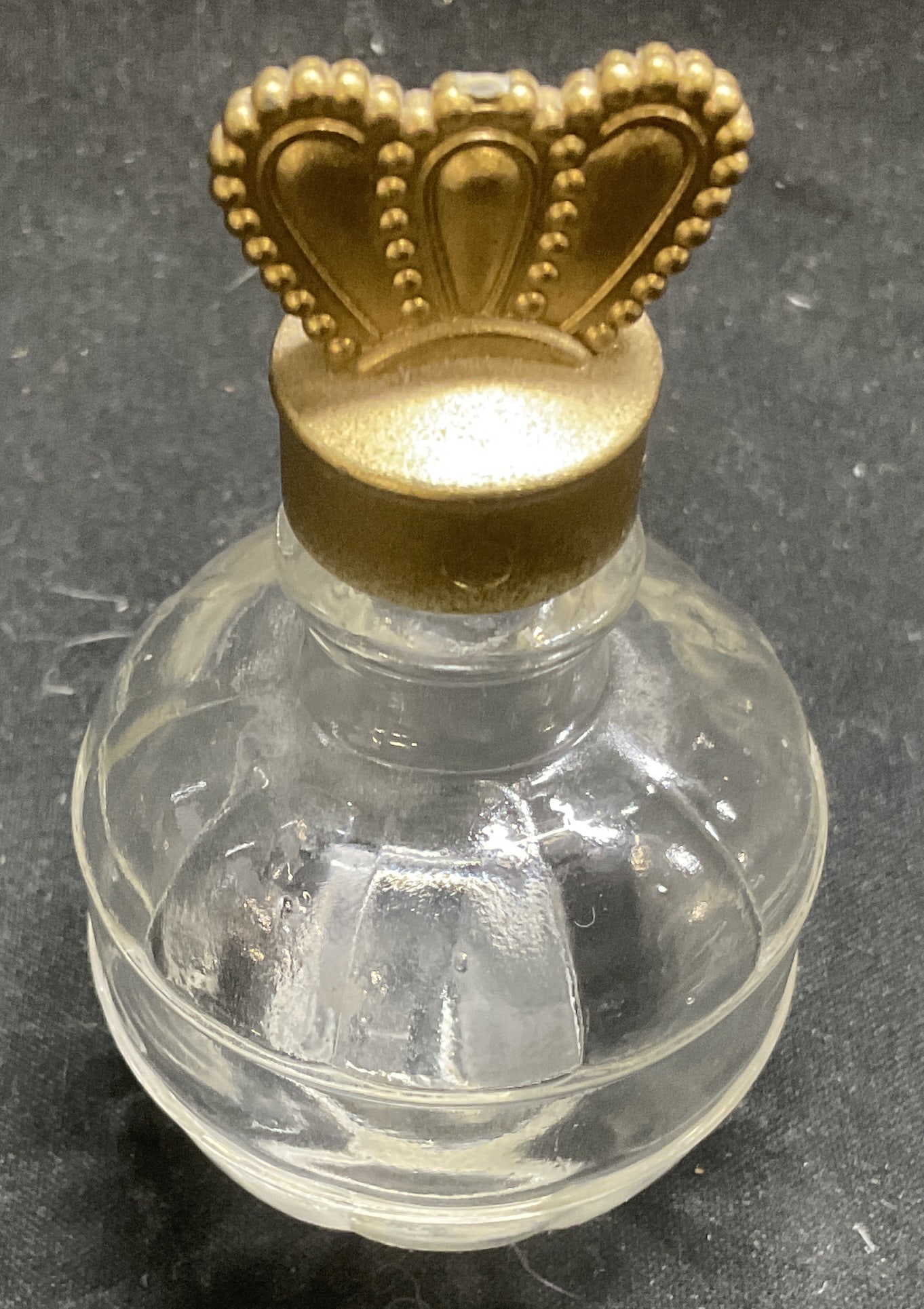 Vintage Crown Topper Glass Perfume Bottle (1 of 6)