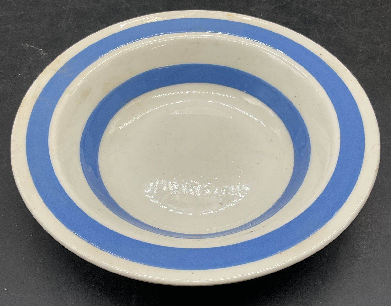 Carrigaline Blue White Ceramic Bowl, Ireland (1 of 6)