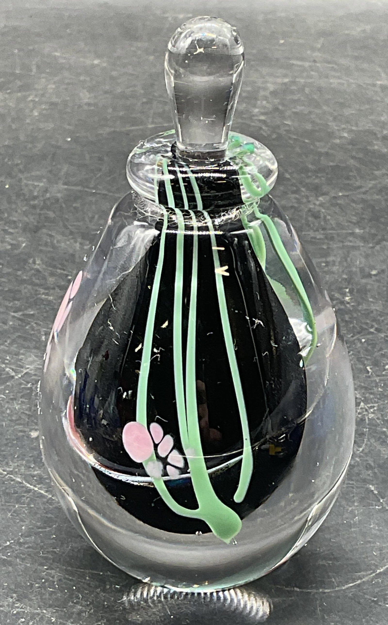 Hand Blown Art Glass Perfume Bottle (1 of 7)
