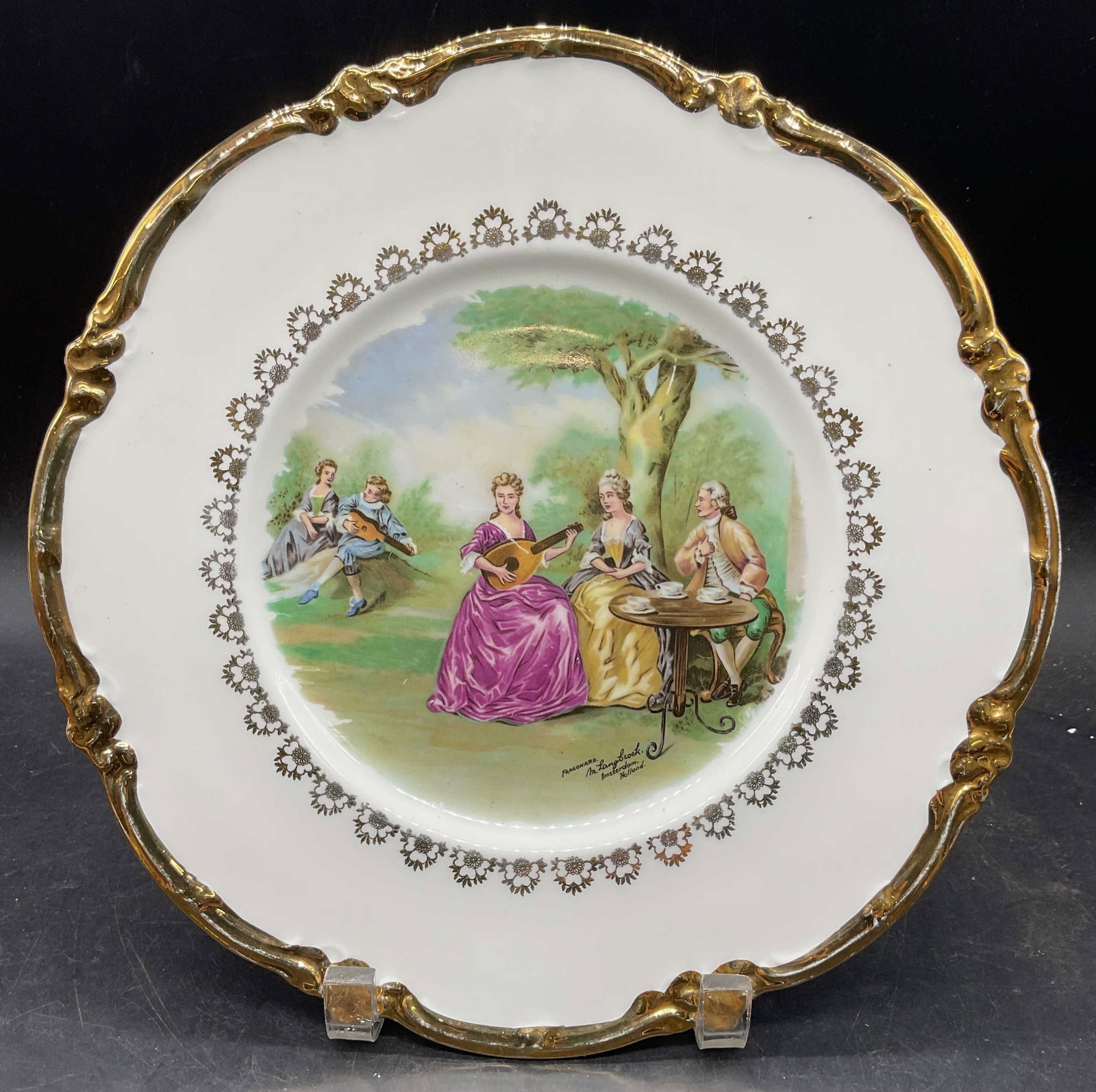 Mayfair Fragonard Fine China Plate England (1 of 6)