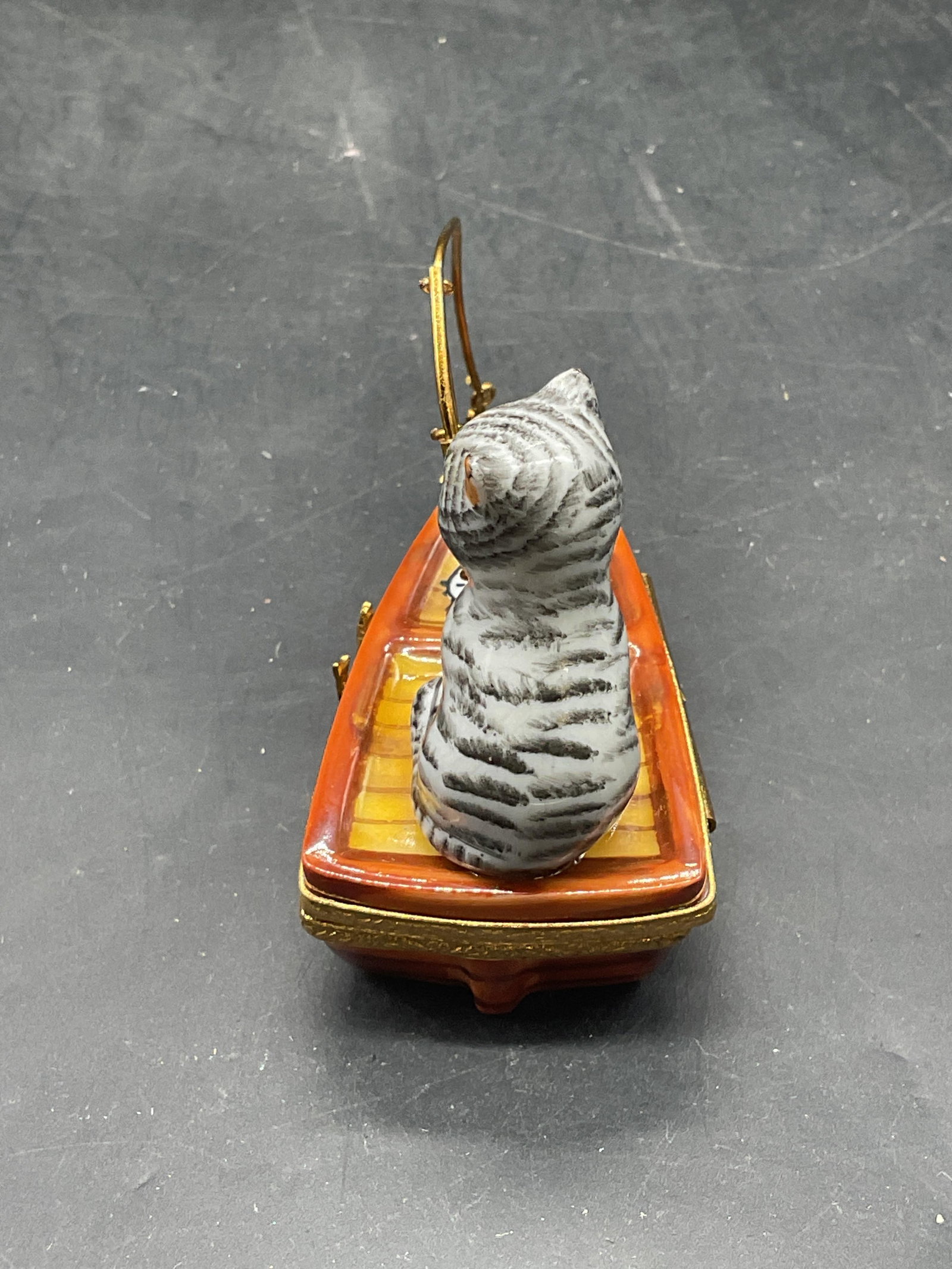 PPA Limoges Porc Cat Fishing Trnkt Box Ltd Ed Frnc - 3