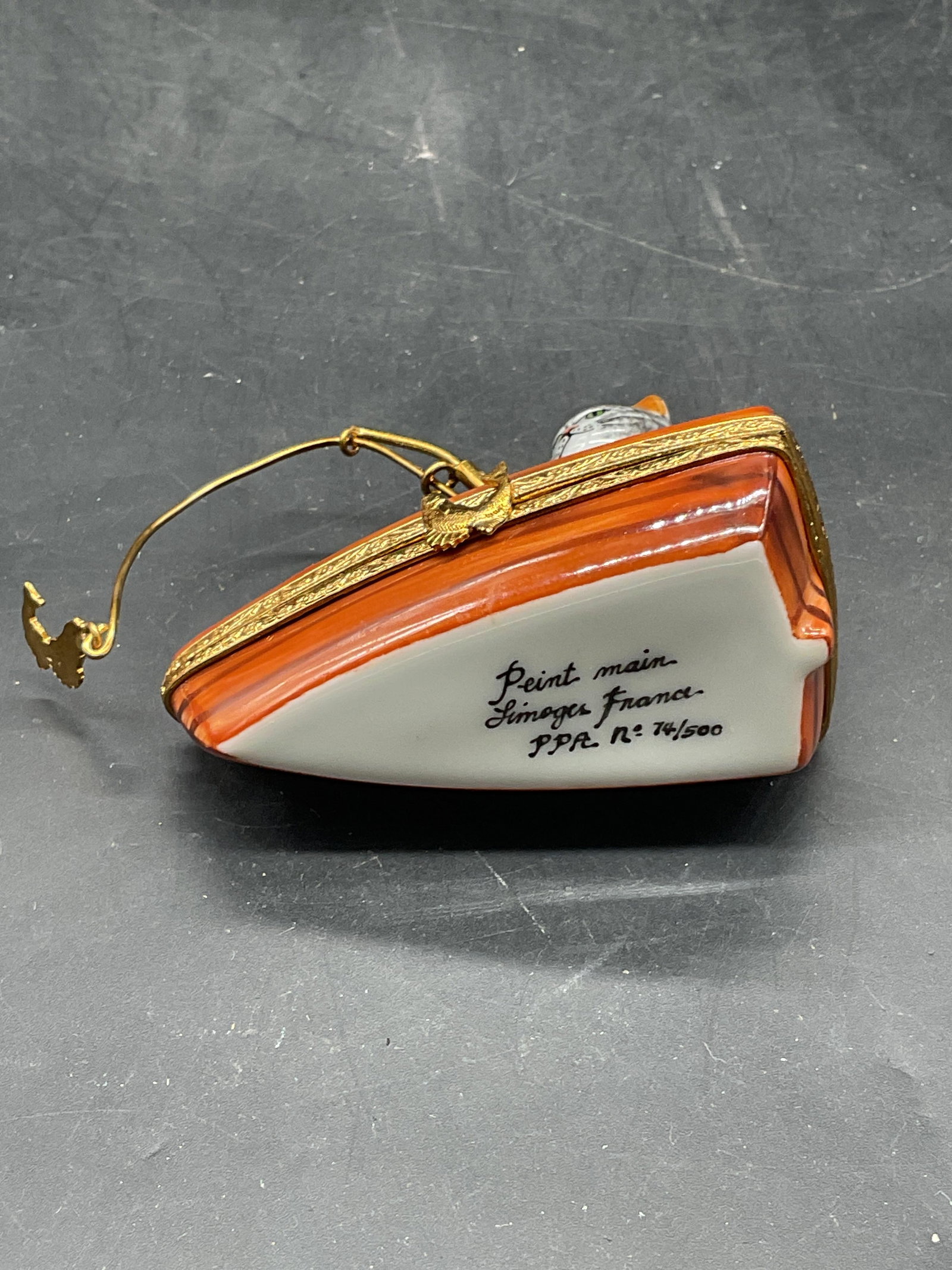 PPA Limoges Porc Cat Fishing Trnkt Box Ltd Ed Frnc - 5
