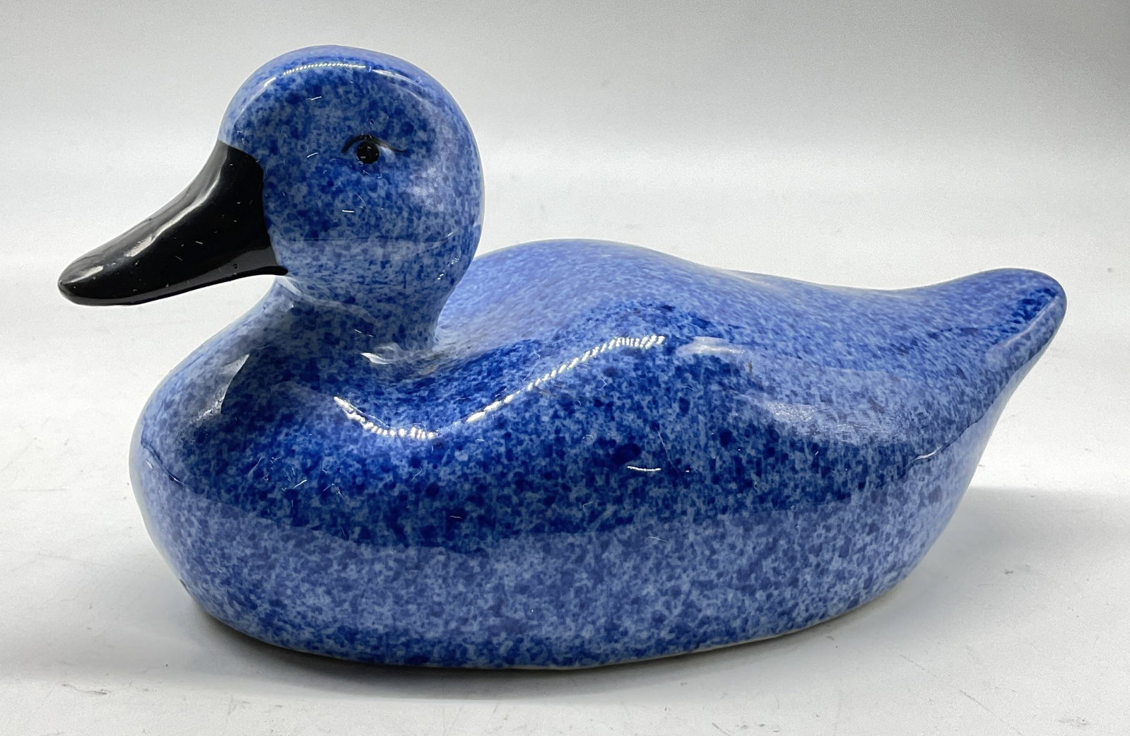 Vintage Blue Ceramic Duck Figure (1 of 7)
