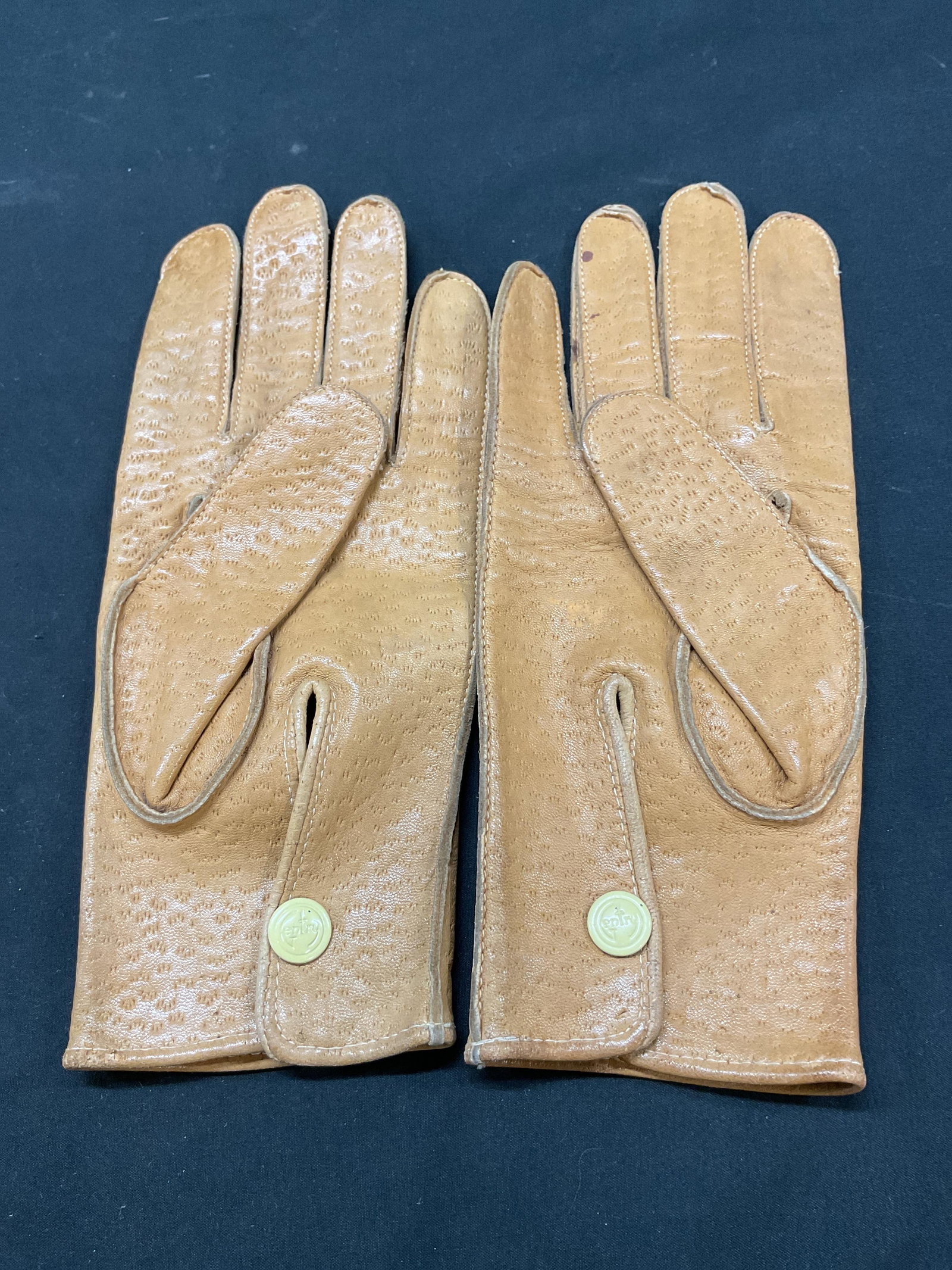 Entry Brown Leather Gloves - 3