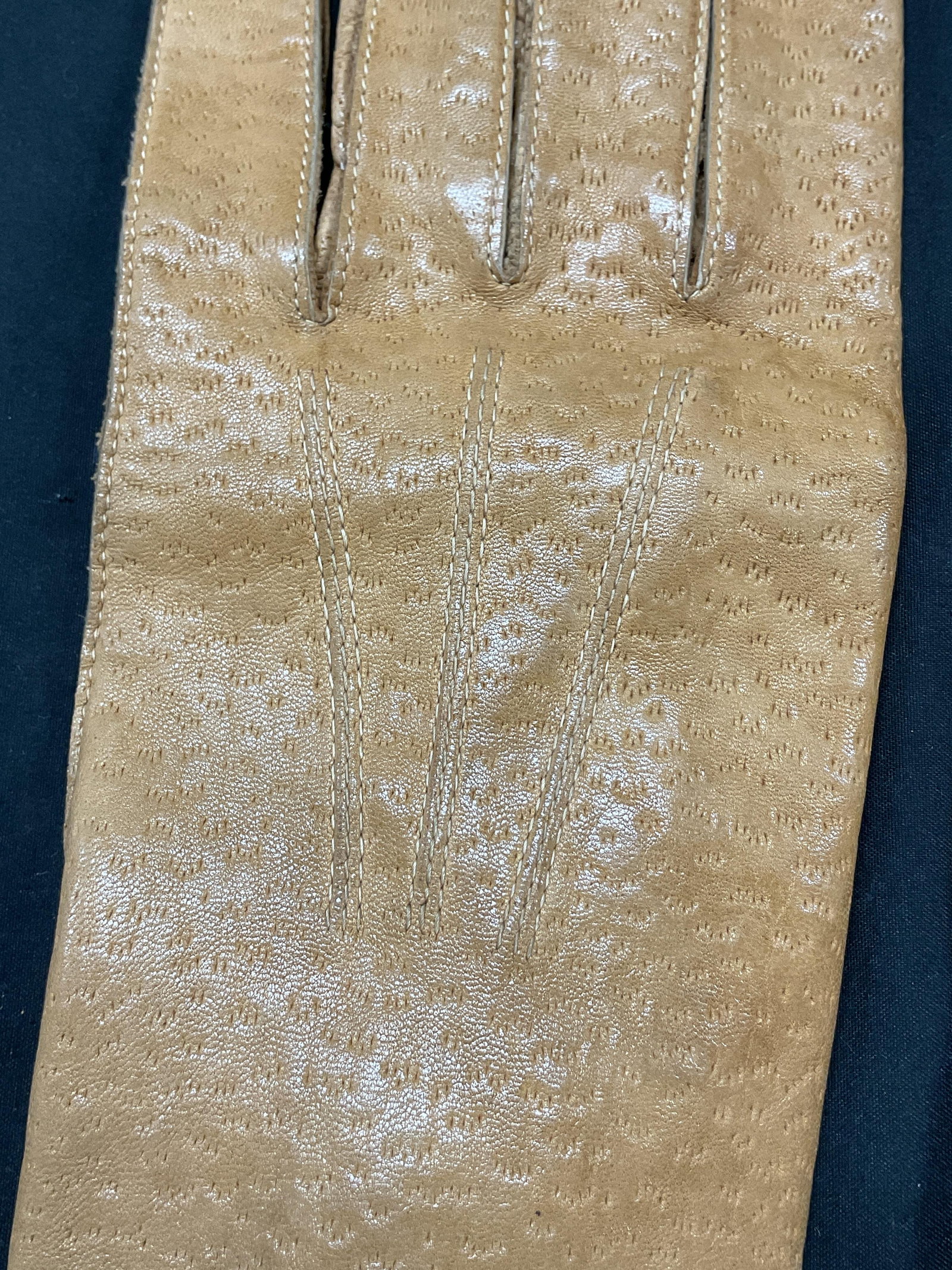Entry Brown Leather Gloves - 7
