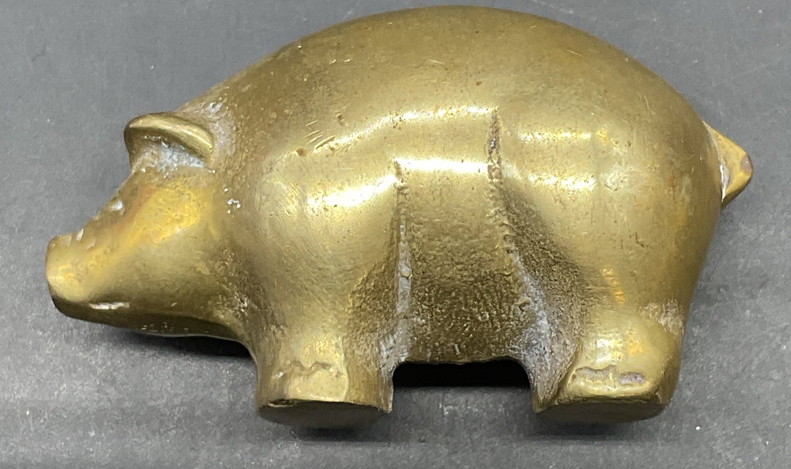Vintage Brass Pig Figurine (1 of 6)