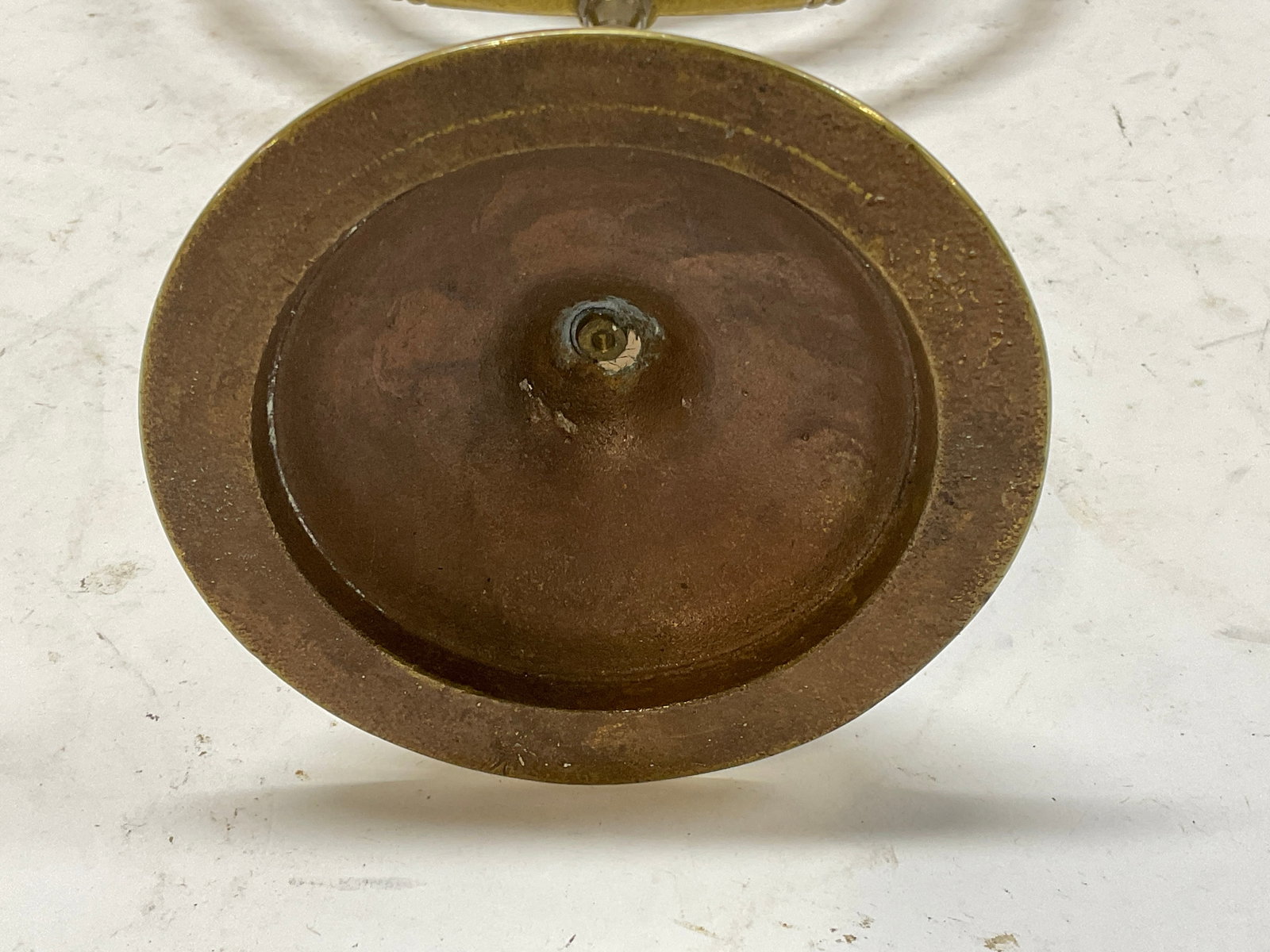 Vintage Solid Brass 7-Branch Menorah - 6