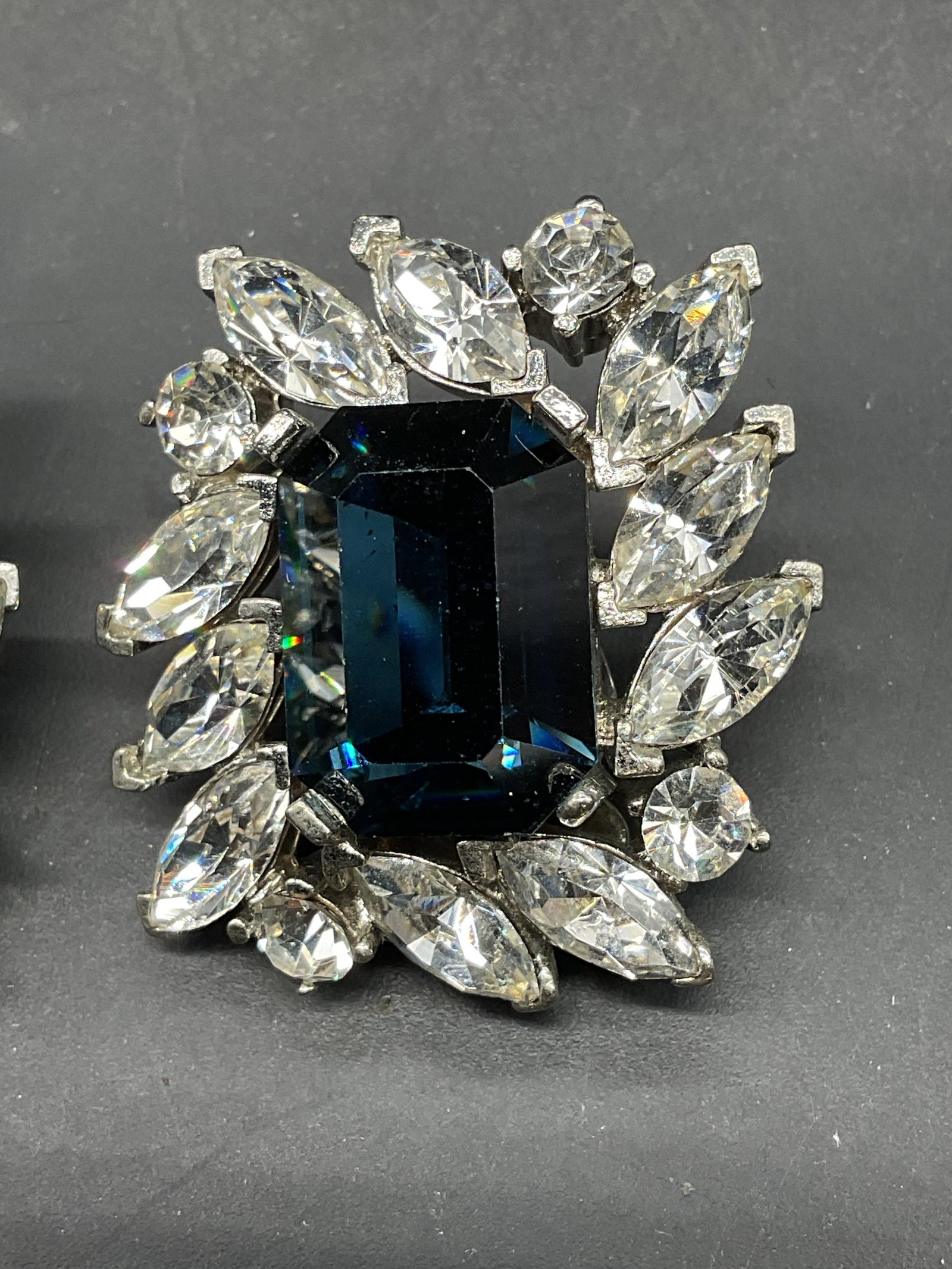 Todd Anthony Blue Crystal Statement Earrings - 3