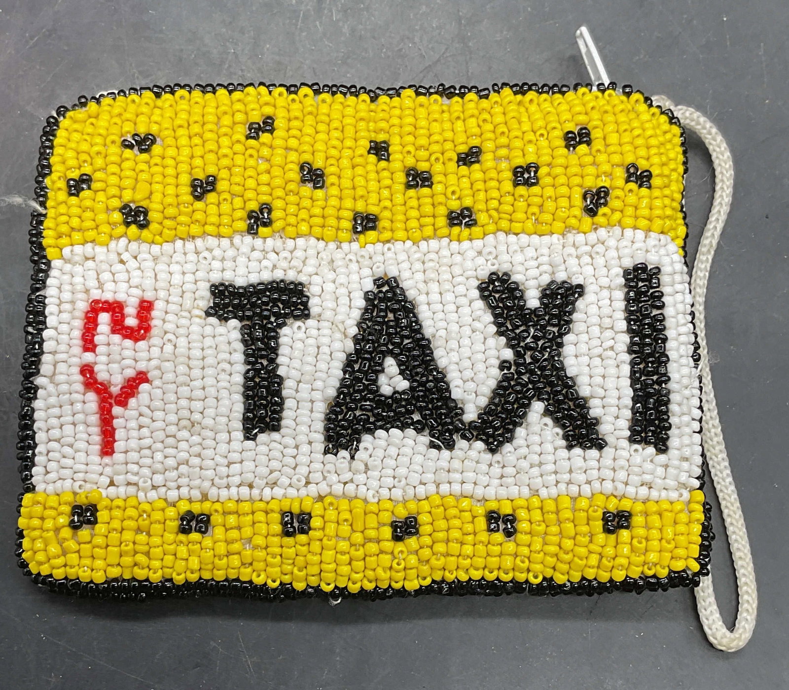 Vintage NY Taxi Beaded Coin Purse (1 of 6)