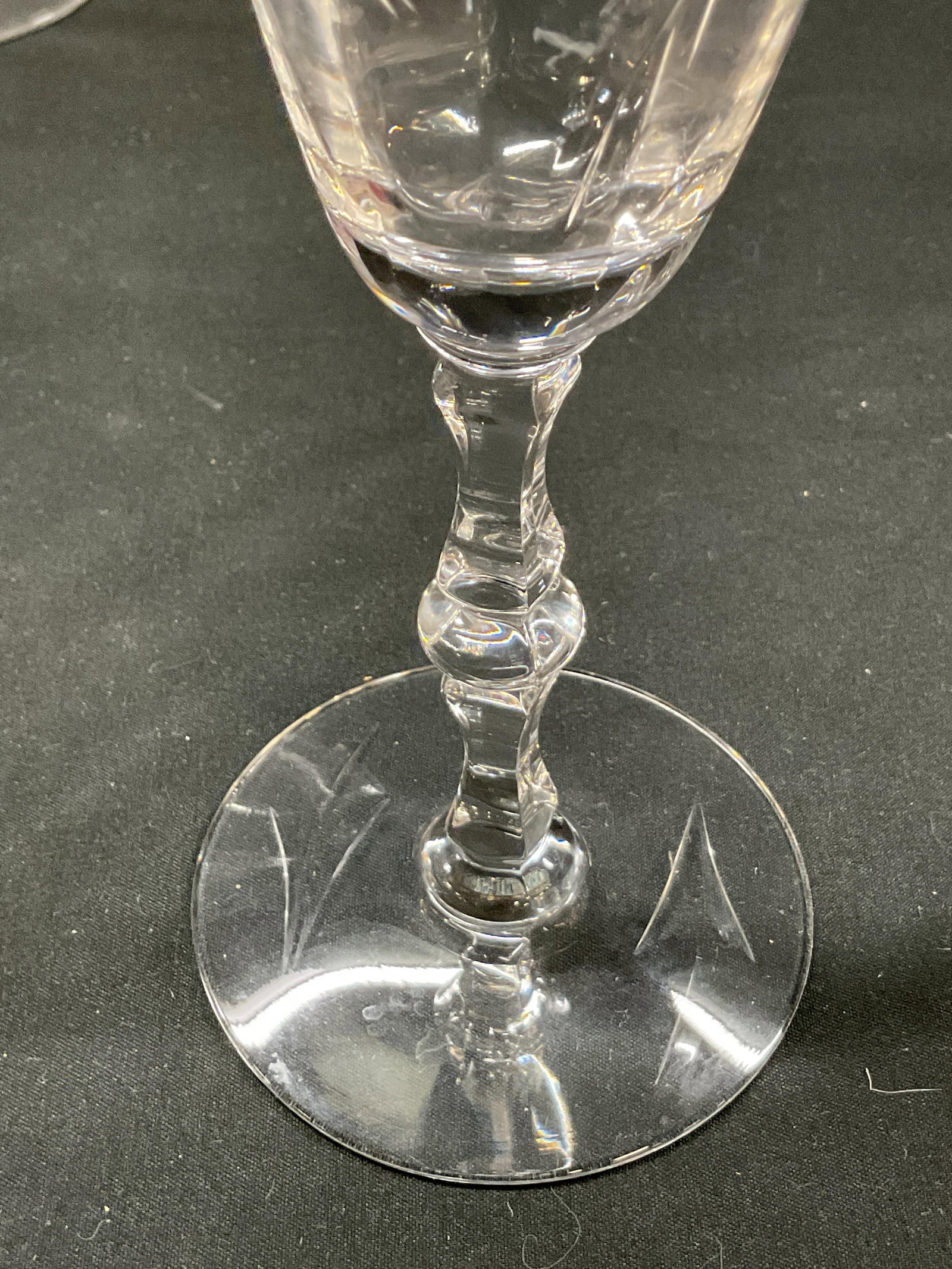 Lot 12 Assorted Crystal Etched Stemware - 11