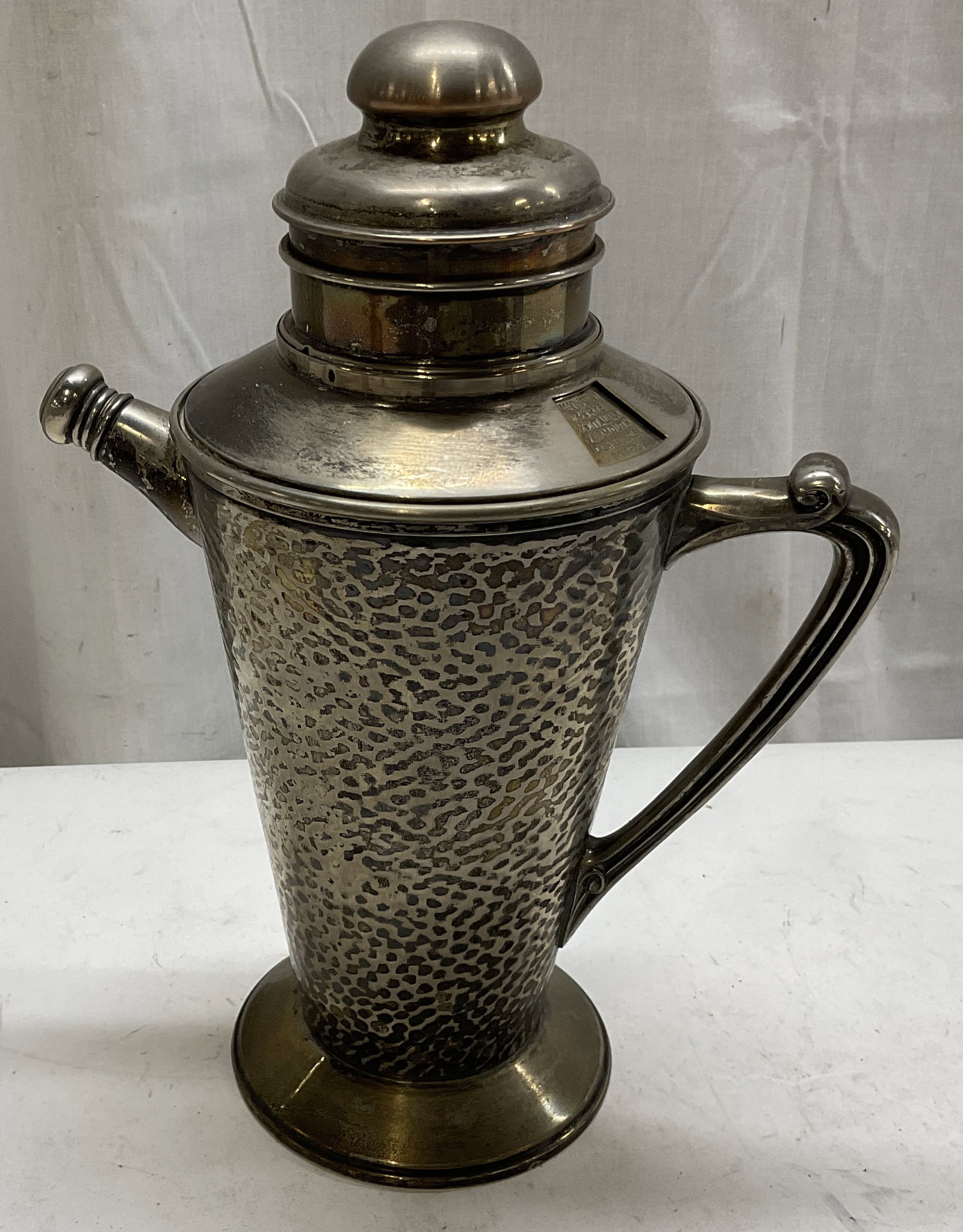 Art Deco Keystonewear Slvr-Pltd Cocktail Pitcher (1 of 9)