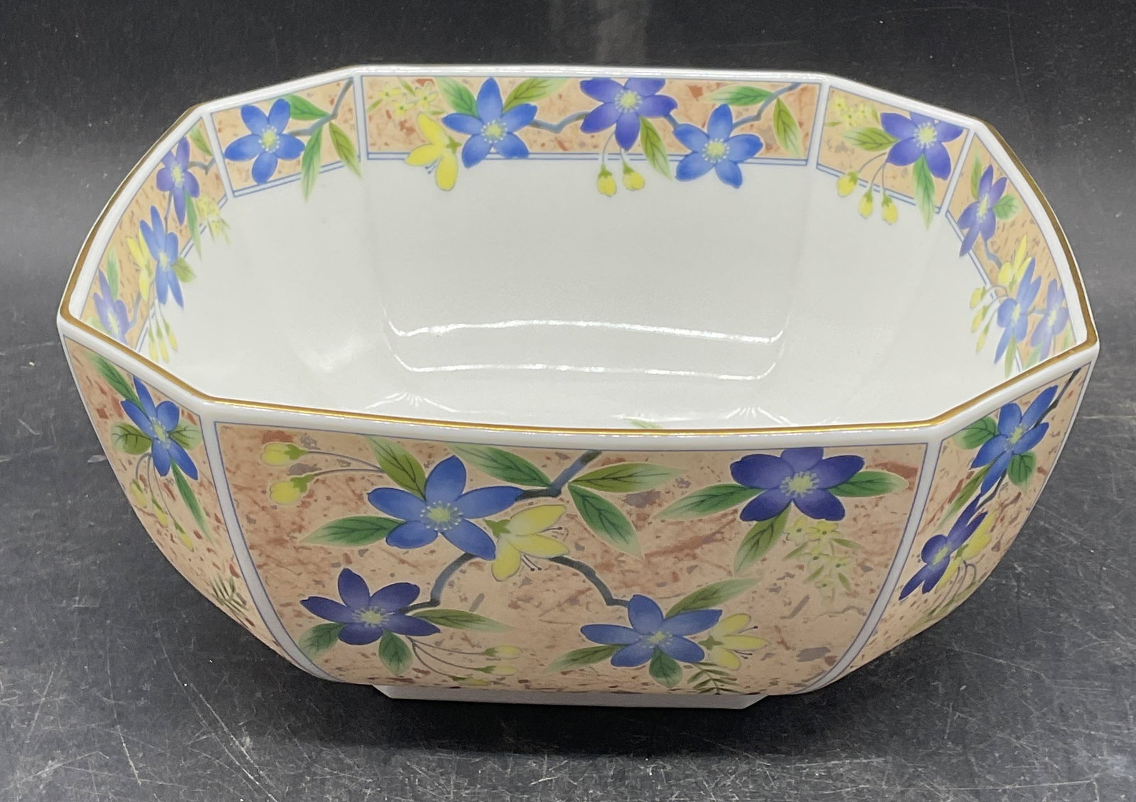 Signed Asiana Porcelain Floral Bowl (1 of 6)