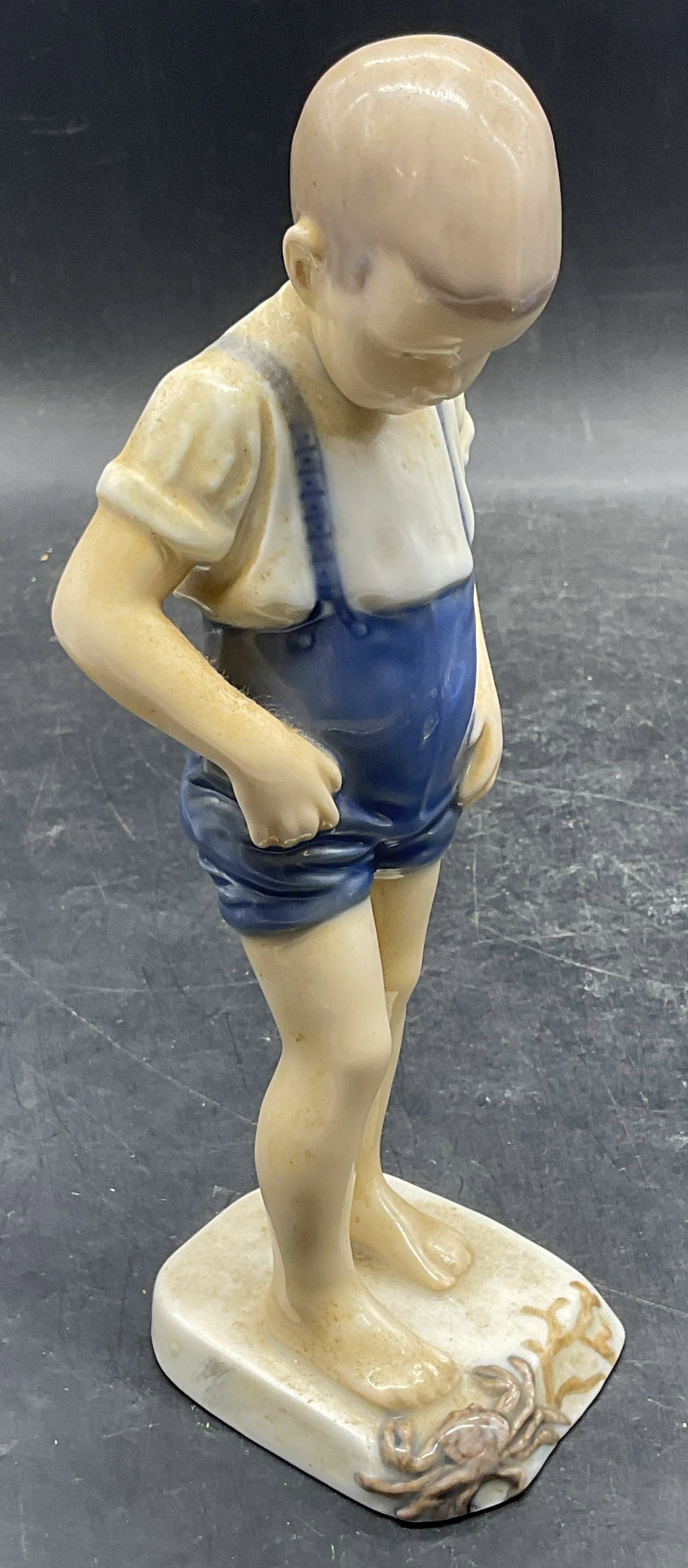 B & G Denmark Boy with Crab Porcelain Figurine (1 of 6)