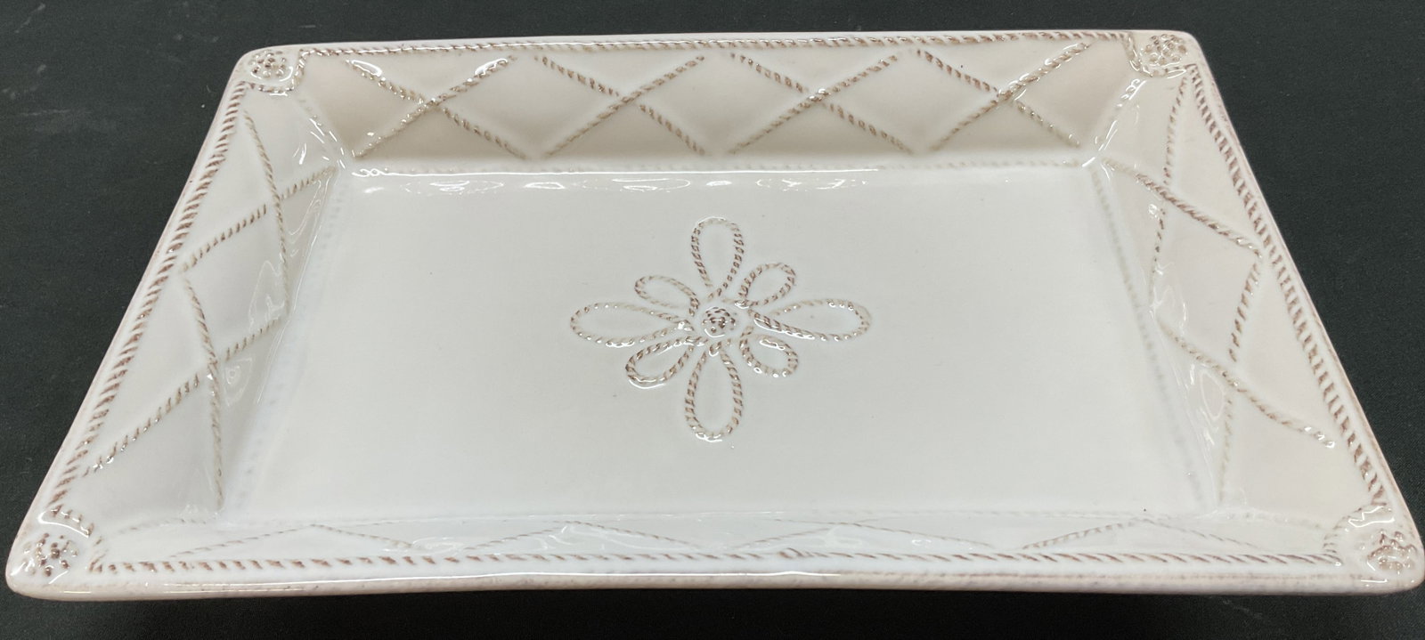 Juliska Jardins Ceramic Rectangular Vanity Tray (1 of 7)