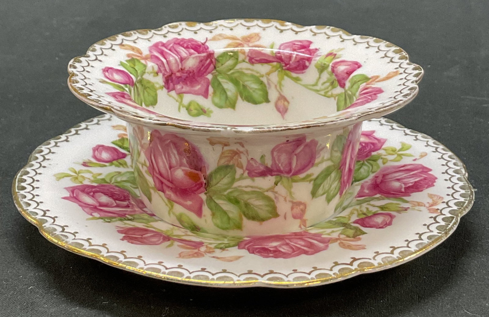 Imperial Crown Bowl & Saucer Austria (1 of 7)