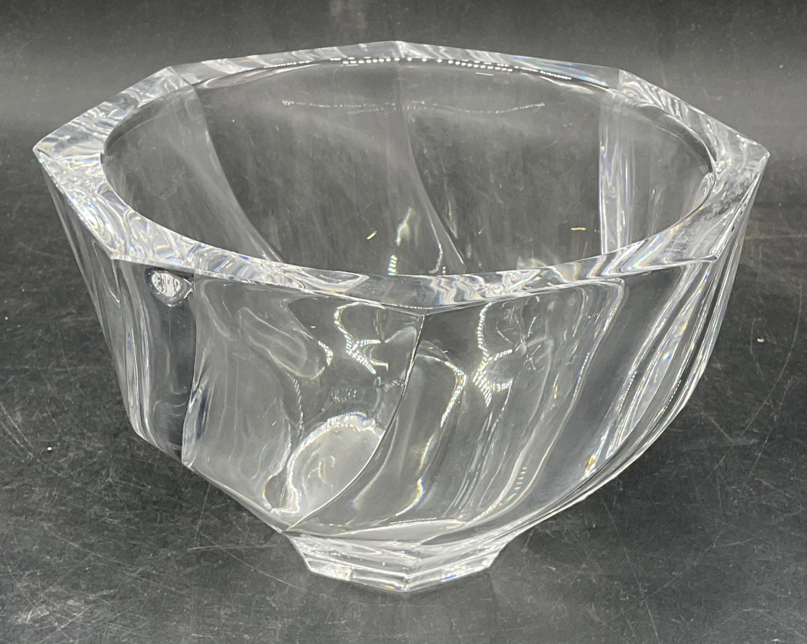 ORREFORS Crystal Residence Swirl Bowl Sweden (1 of 6)
