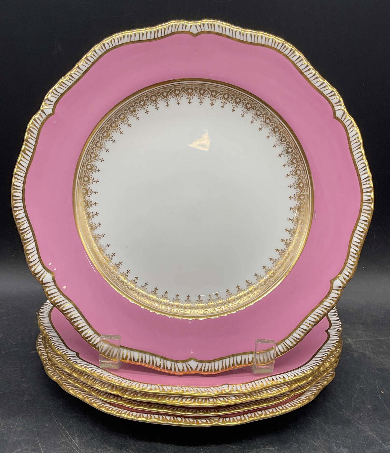 Set 5 Antique Tiffany & Co Copelands Porc Plates (1 of 8)
