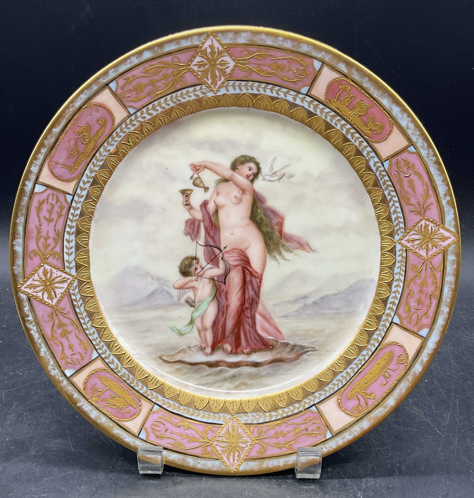 Antq Haviland Limoges Porc Classical Plate France (1 of 6)