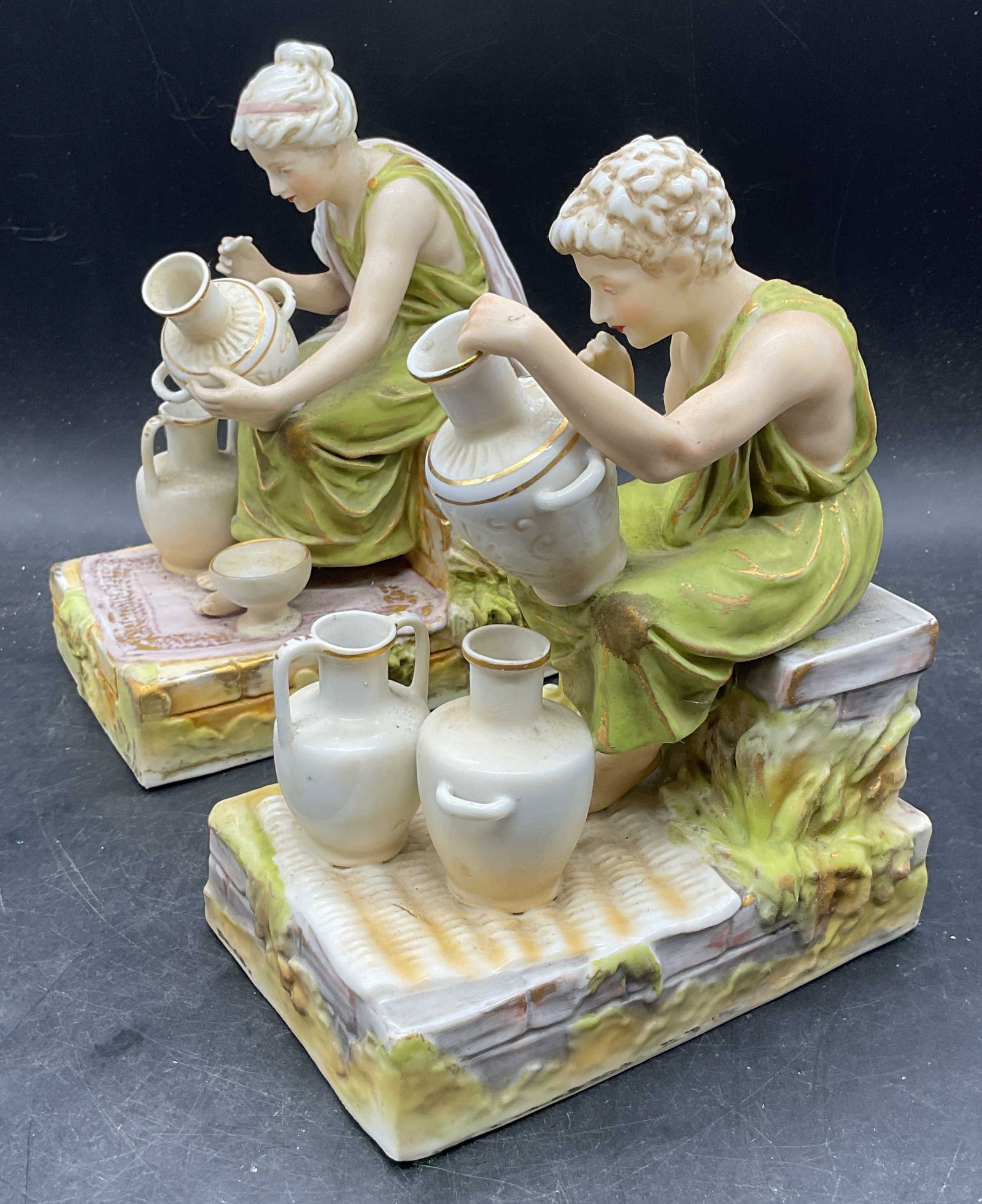 Pr Sylvan China Greek Revival Porc Figurines Japan (1 of 6)