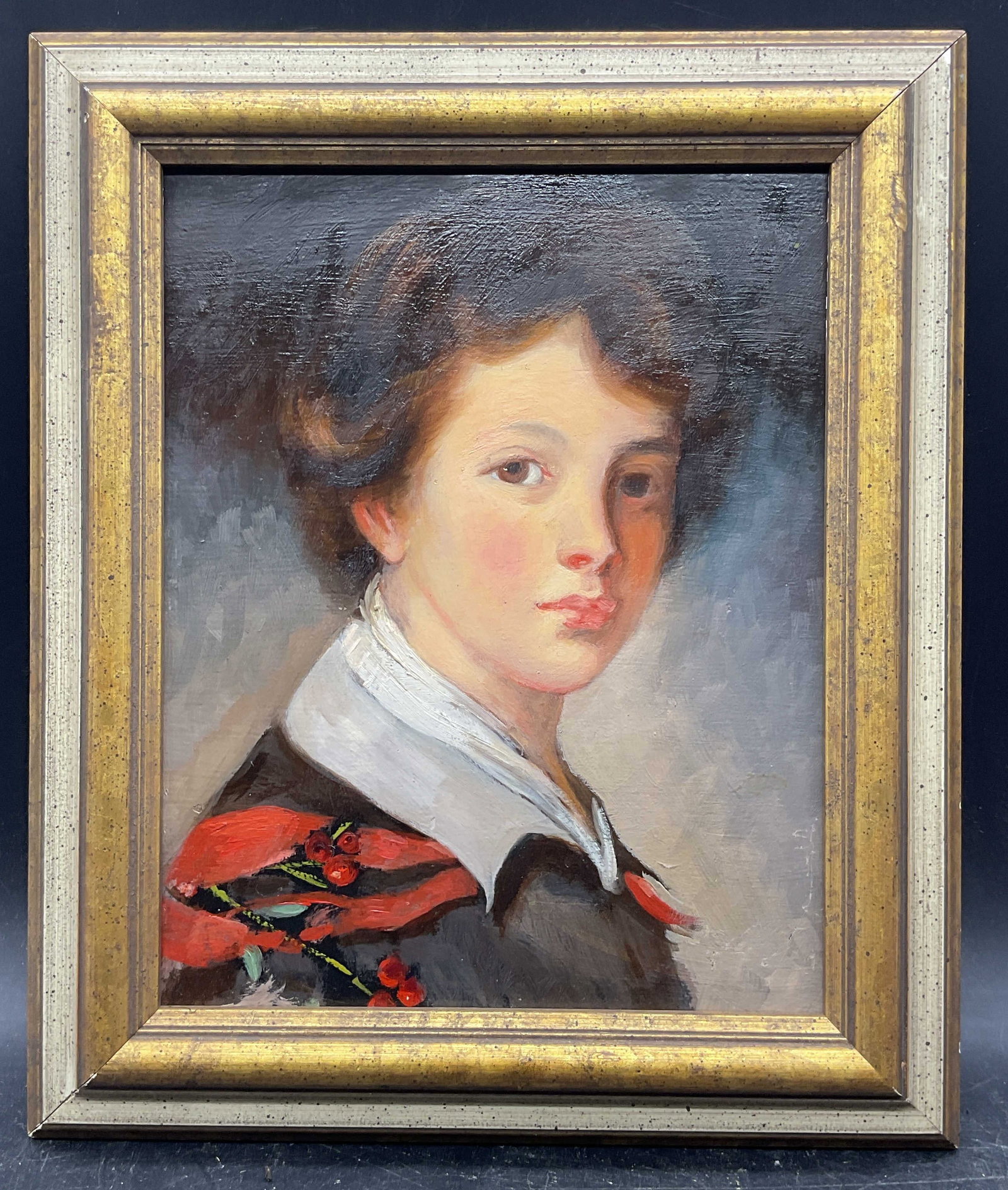Louise Crockett Painter Portrait Oil Painting (1 of 6)