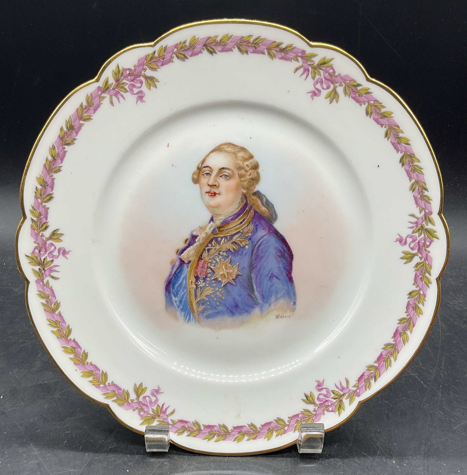 Antq Sevres St Cloud Porcelain Louis XVI Plate (1 of 6)