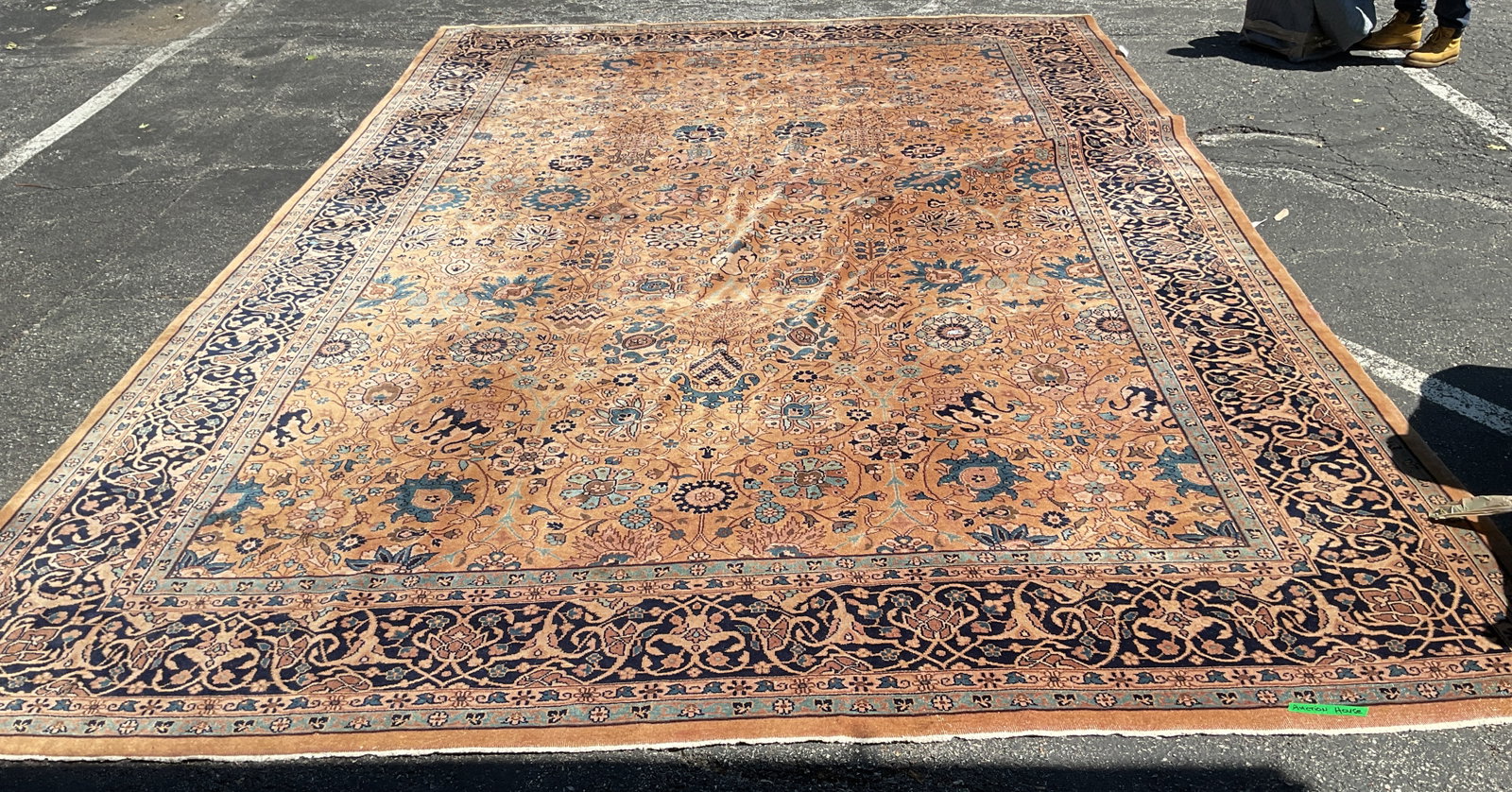 Antique Mahal Persian Wool Carpet 12x17 Feet (1 of 10)