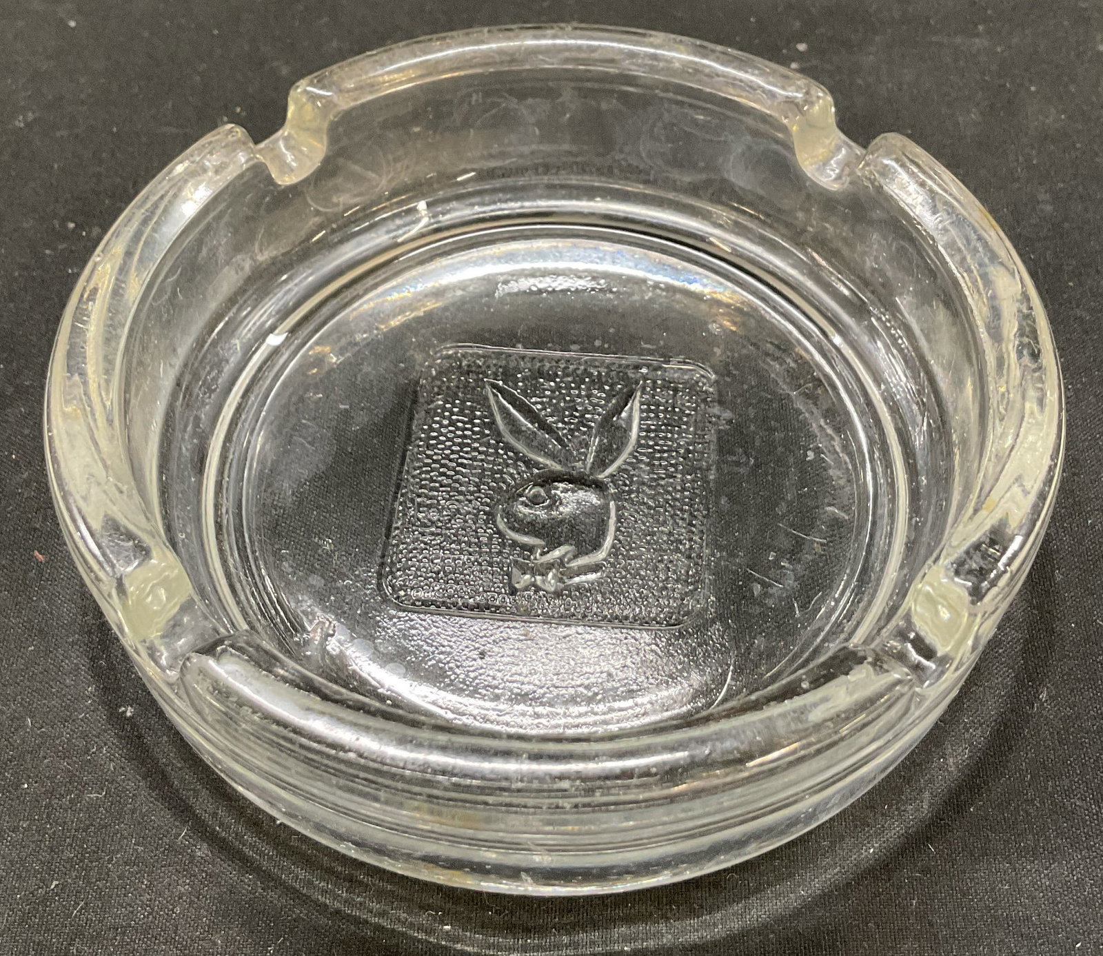 Vintage Playboy Bunny Glass Ashtray (1 of 7)