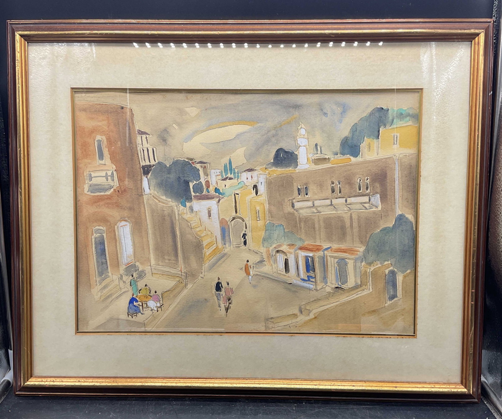 Signed Micha Gadiel Israel Watercolor Painting (1 of 6)