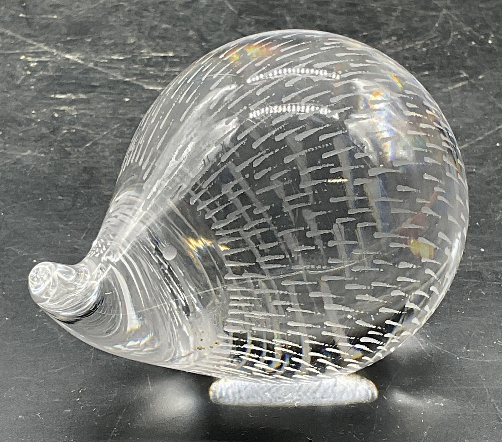 Vintage Kosta Art Glass Hedgehog Paperweight (1 of 6)