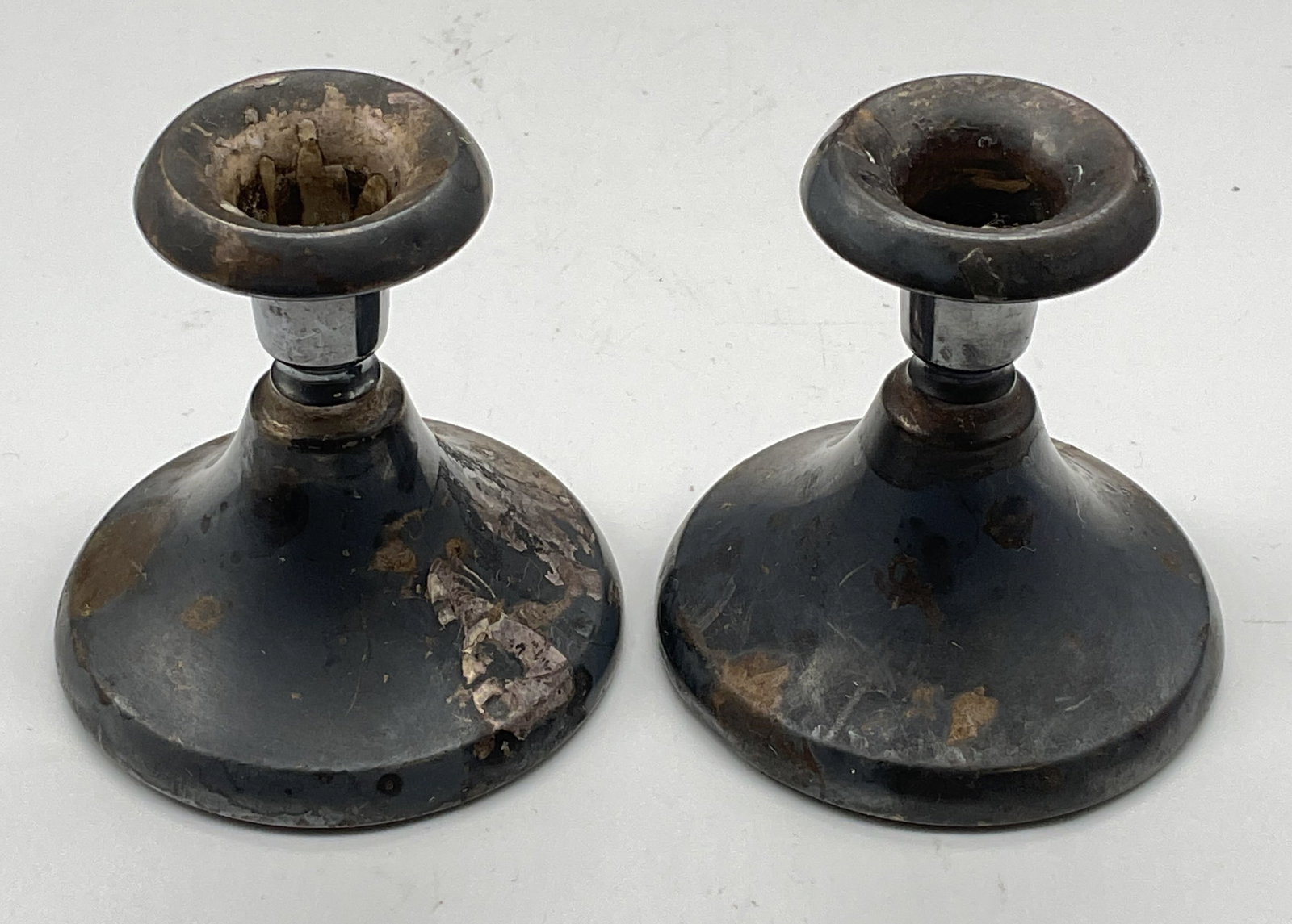 Pair Vintage 830 Silver Candle Holders (1 of 7)