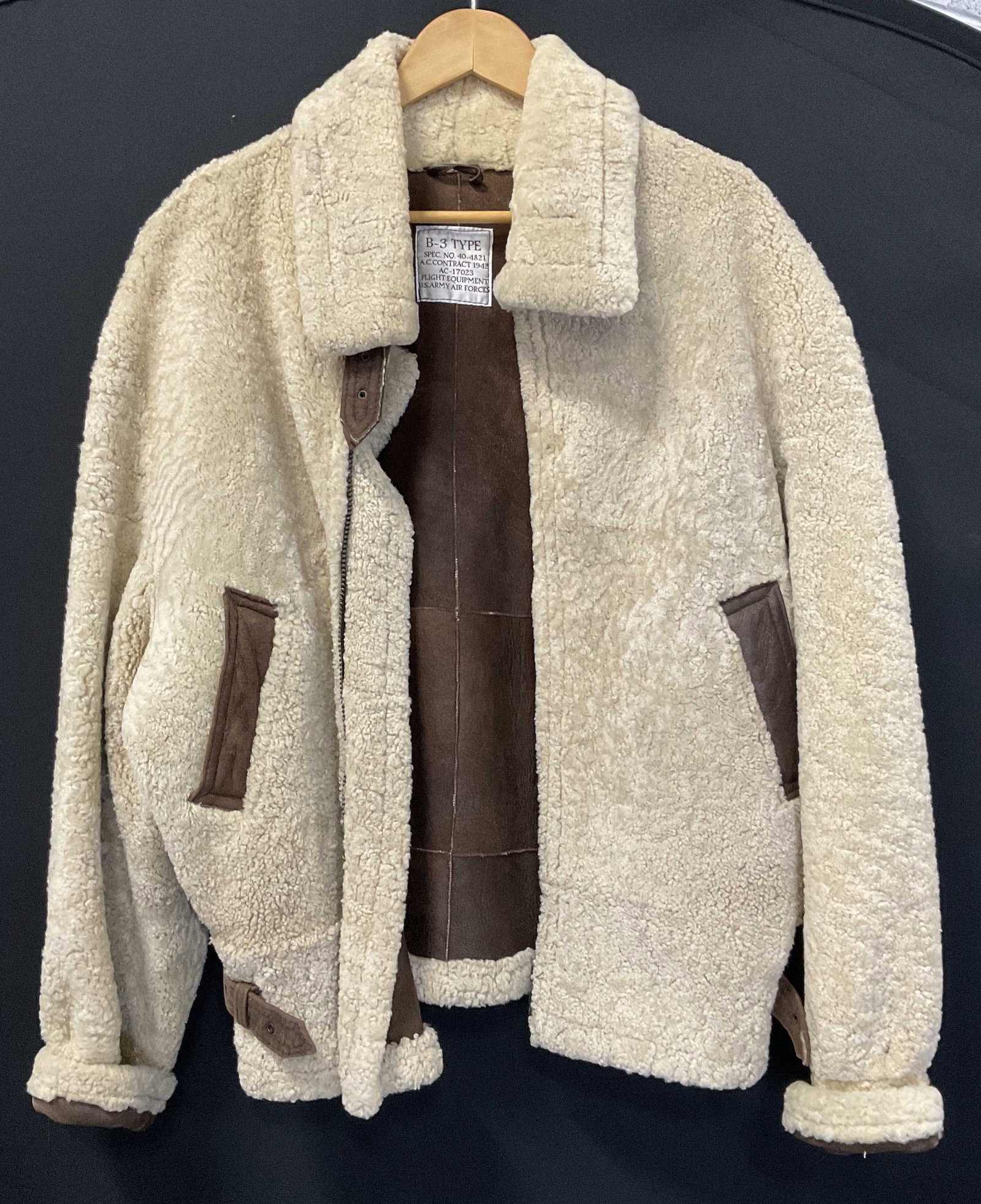 Calafate Aviation Shearling Replica WWII Jacket (1 of 11)