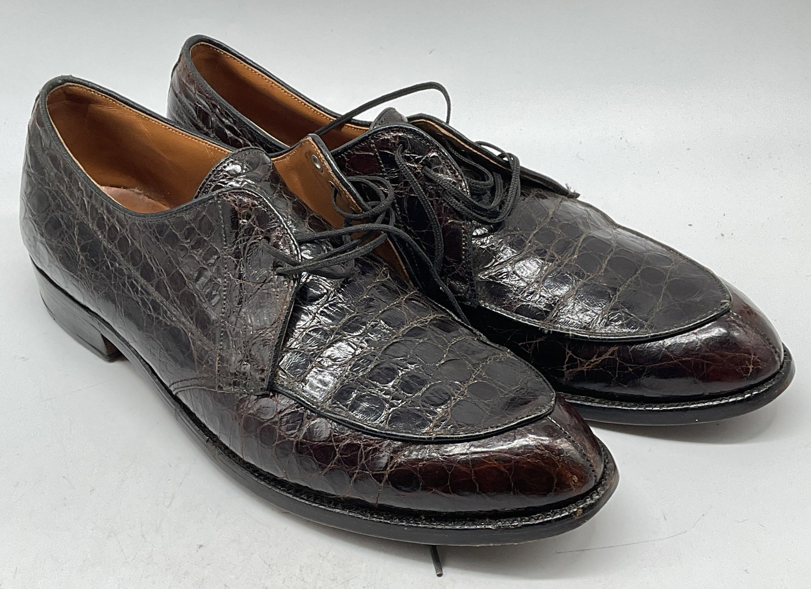 Vintage Edwin Clapp Alligator Split Toe Shoes (1 of 7)