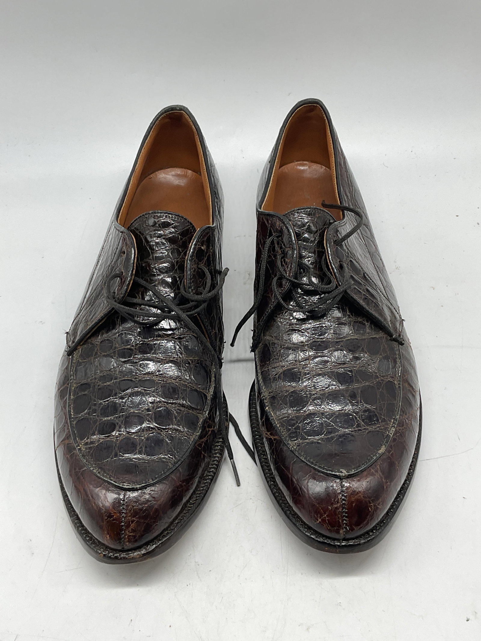 Vintage Edwin Clapp Alligator Split Toe Shoes - 2