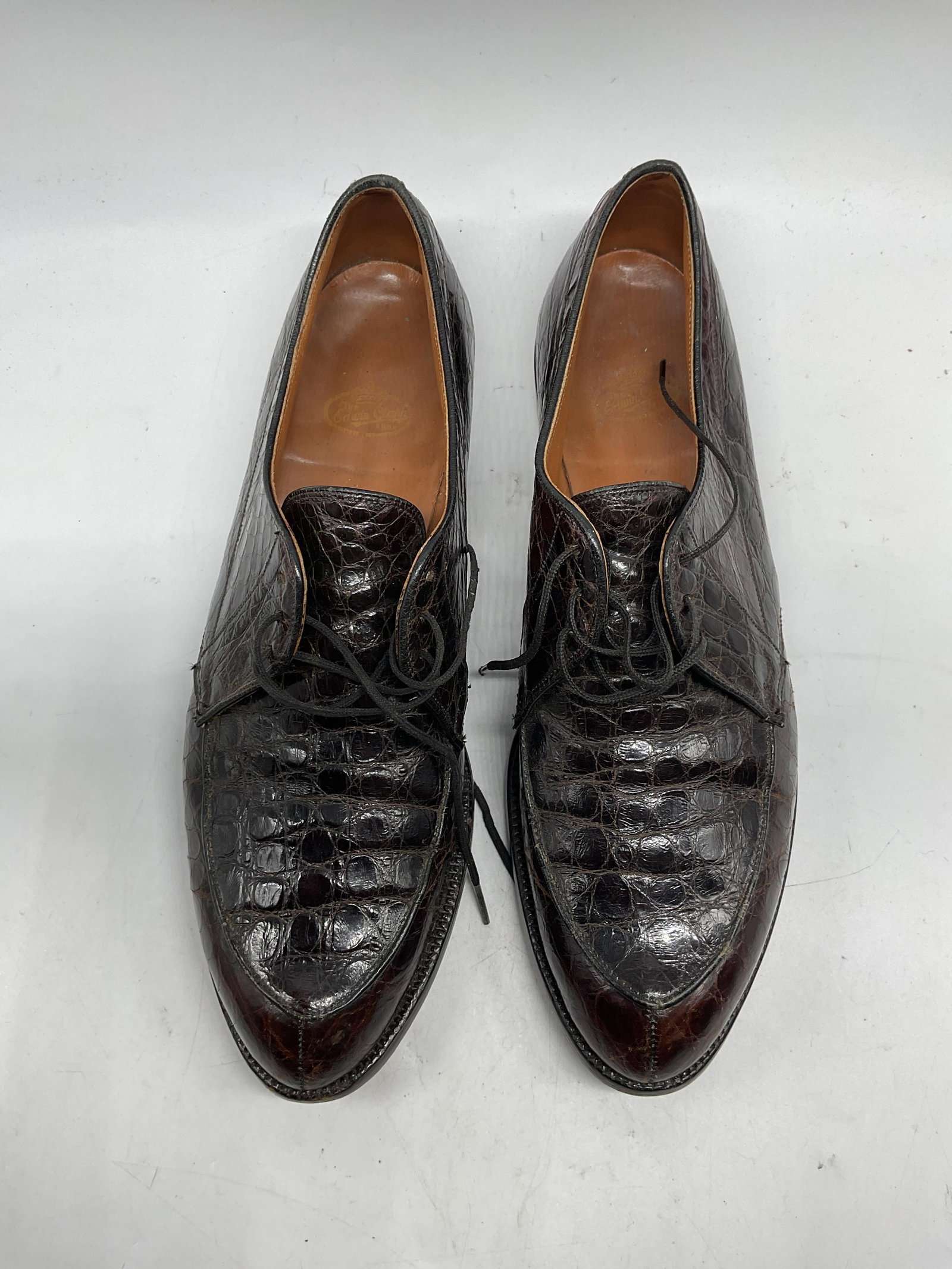 Vintage Edwin Clapp Alligator Split Toe Shoes - 3