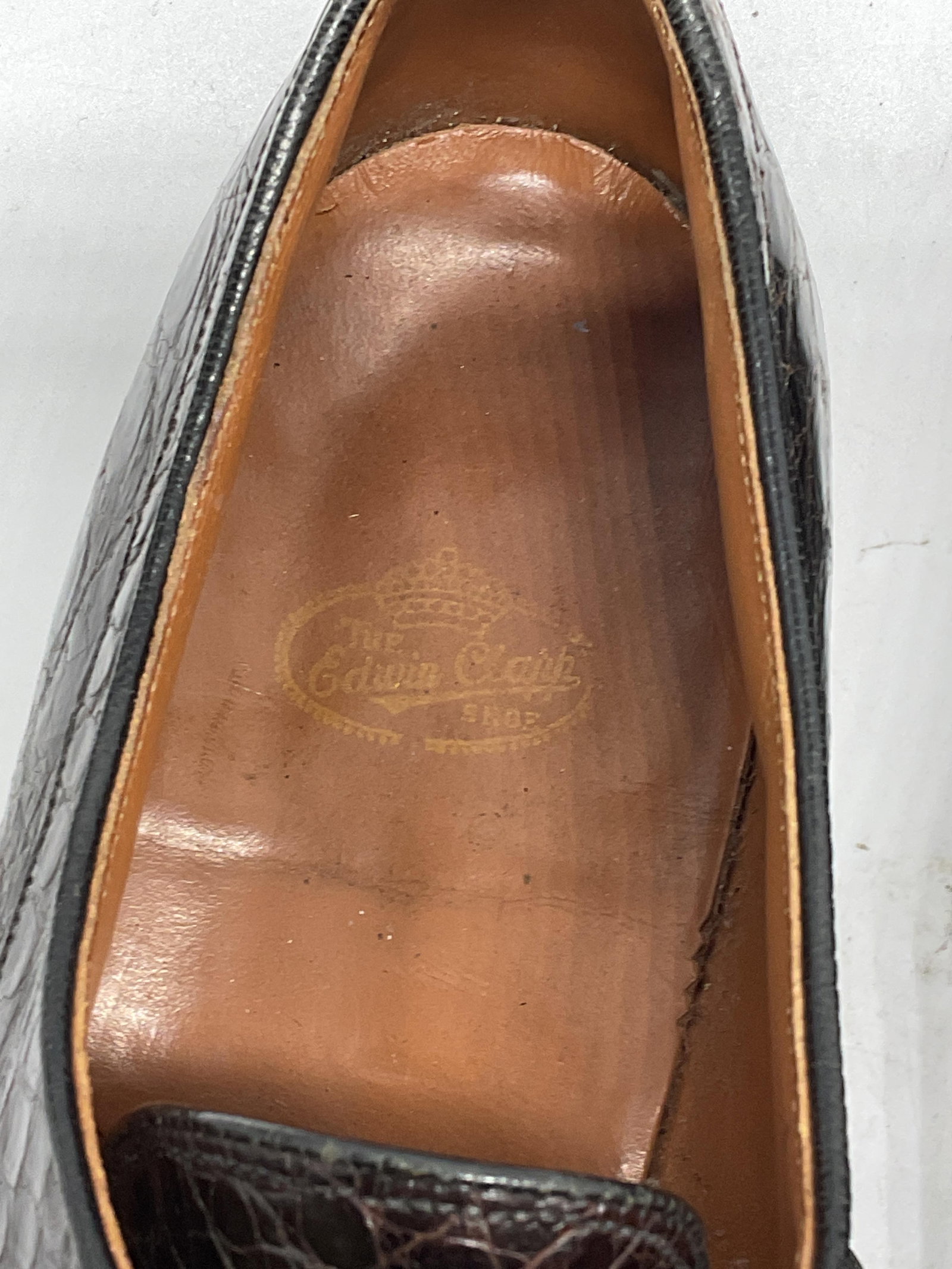 Vintage Edwin Clapp Alligator Split Toe Shoes - 4