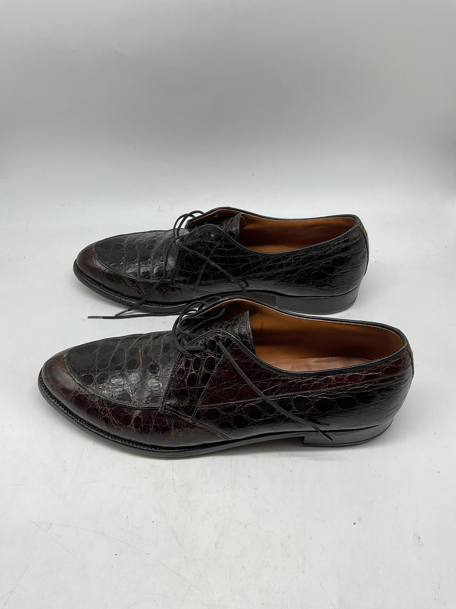 Vintage Edwin Clapp Alligator Split Toe Shoes - 5