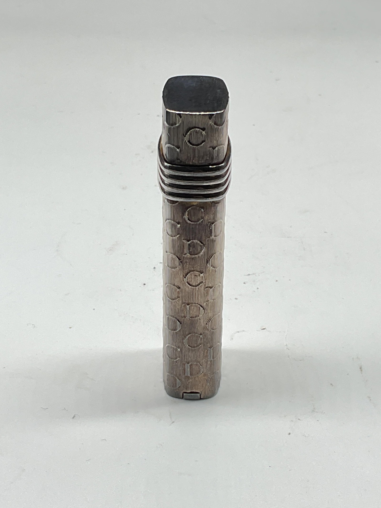 Vtg Christian Dior Silver & Gold Plated Lighter - 5