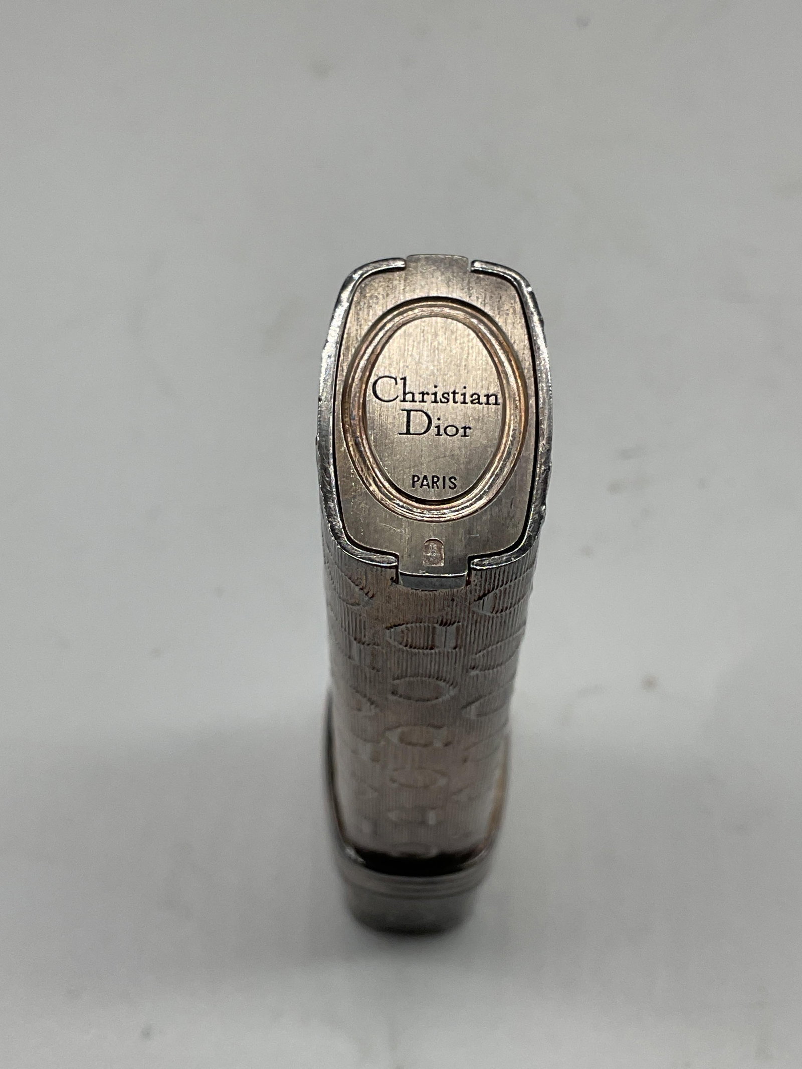 Vtg Christian Dior Silver & Gold Plated Lighter - 6