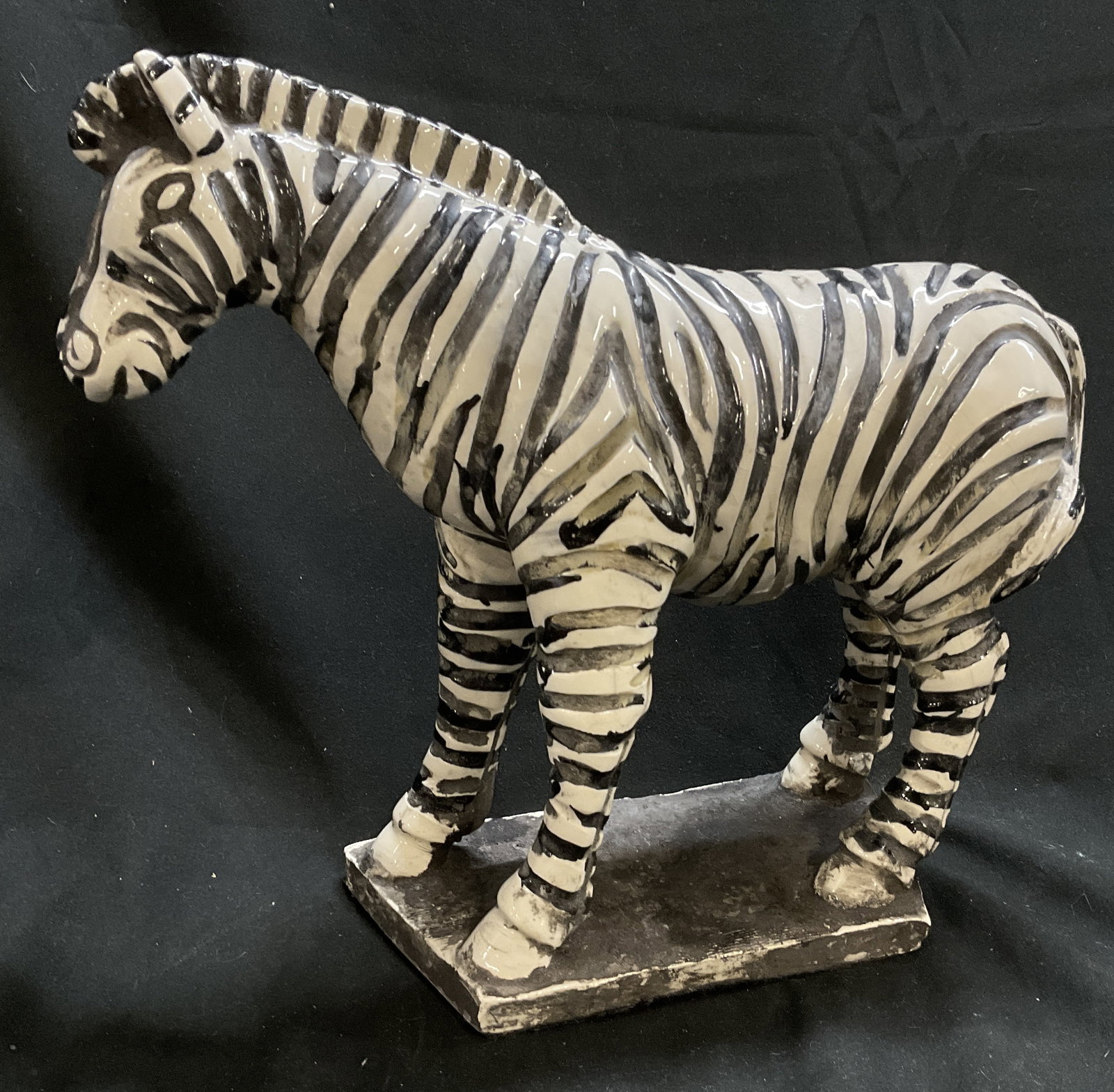 TamSan Designs Ceramic Zebra Sculpture MEXICO (1 of 10)