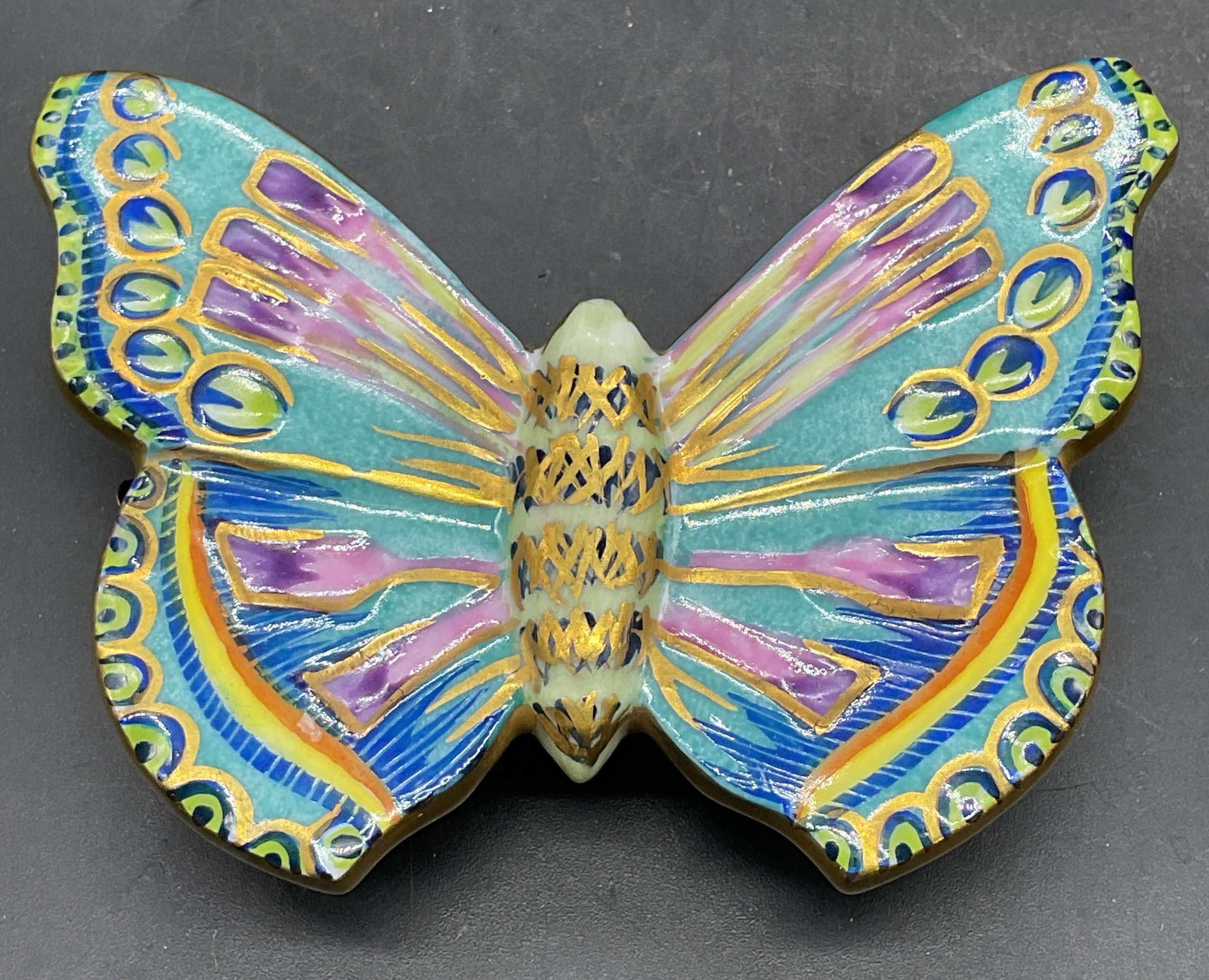Chamart Limoges Porc Butterfly Double Trinket Box (1 of 6)